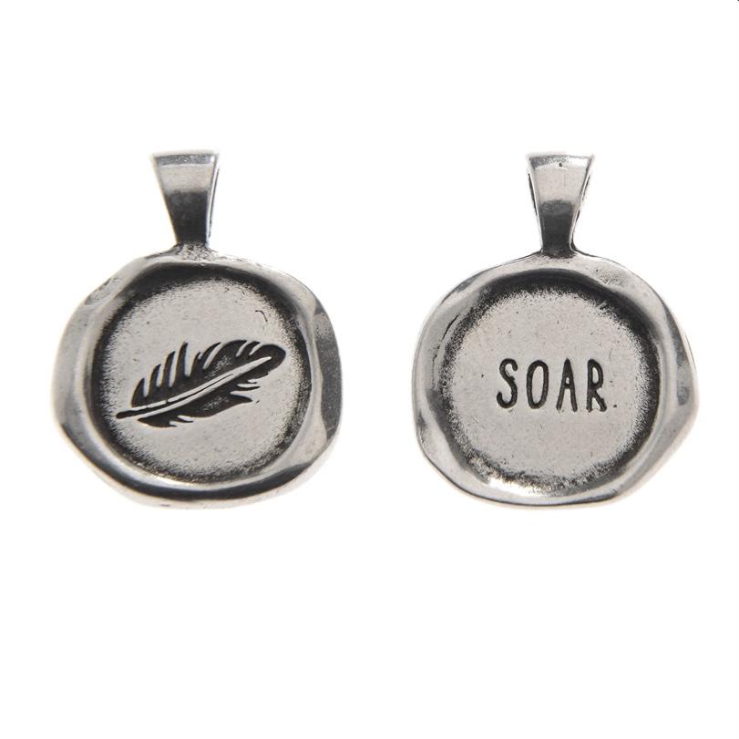 Wax Seal Pendant Necklace Jewelry Whitney Howard Designs Soar 