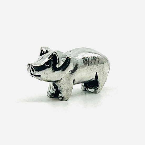 Miniature Pewter Figurine, Piggy Miniature Basic Spirit 