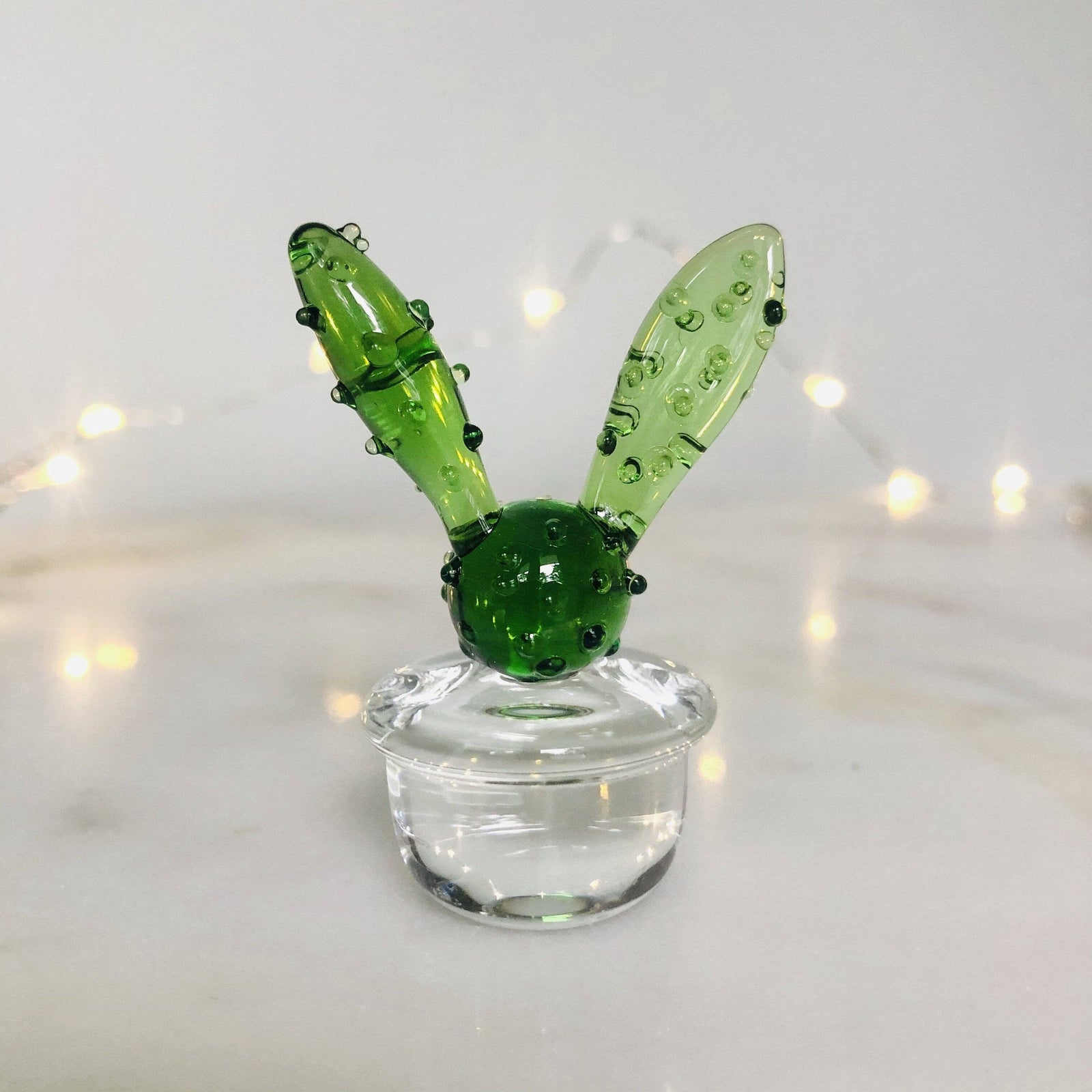 Glass Cactus Good Listener Miniature - 