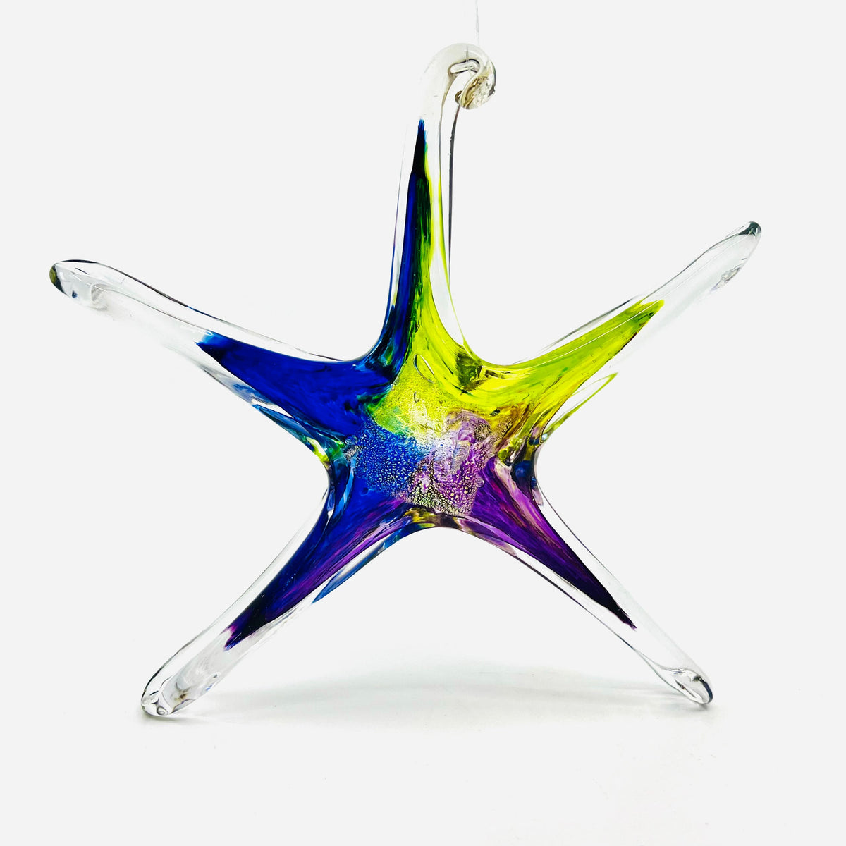 Star Ornament, Aurora Suncatcher Luke Adams Glass Blowing Studio 