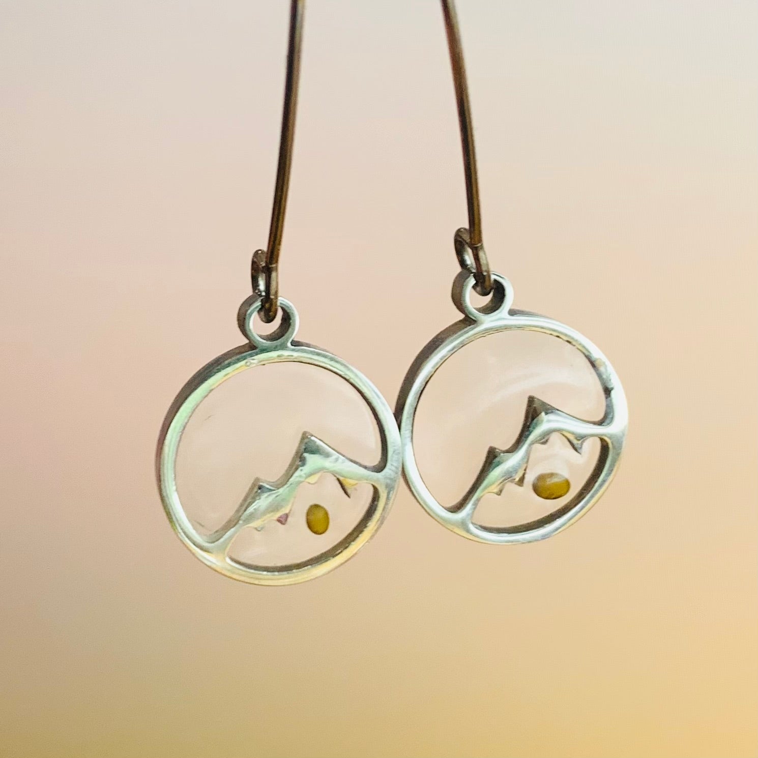 Faith Can Move Mountains, Earrings Jewelry Luke Adams Glass Blowing Studio 