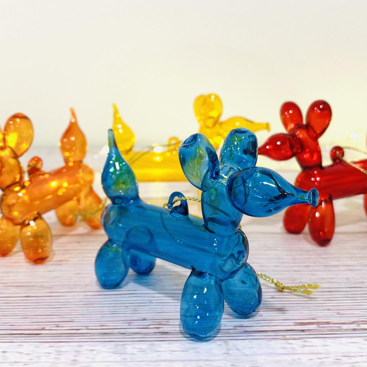 Balloon Dog Glass Ornament Ornament Glitterville 