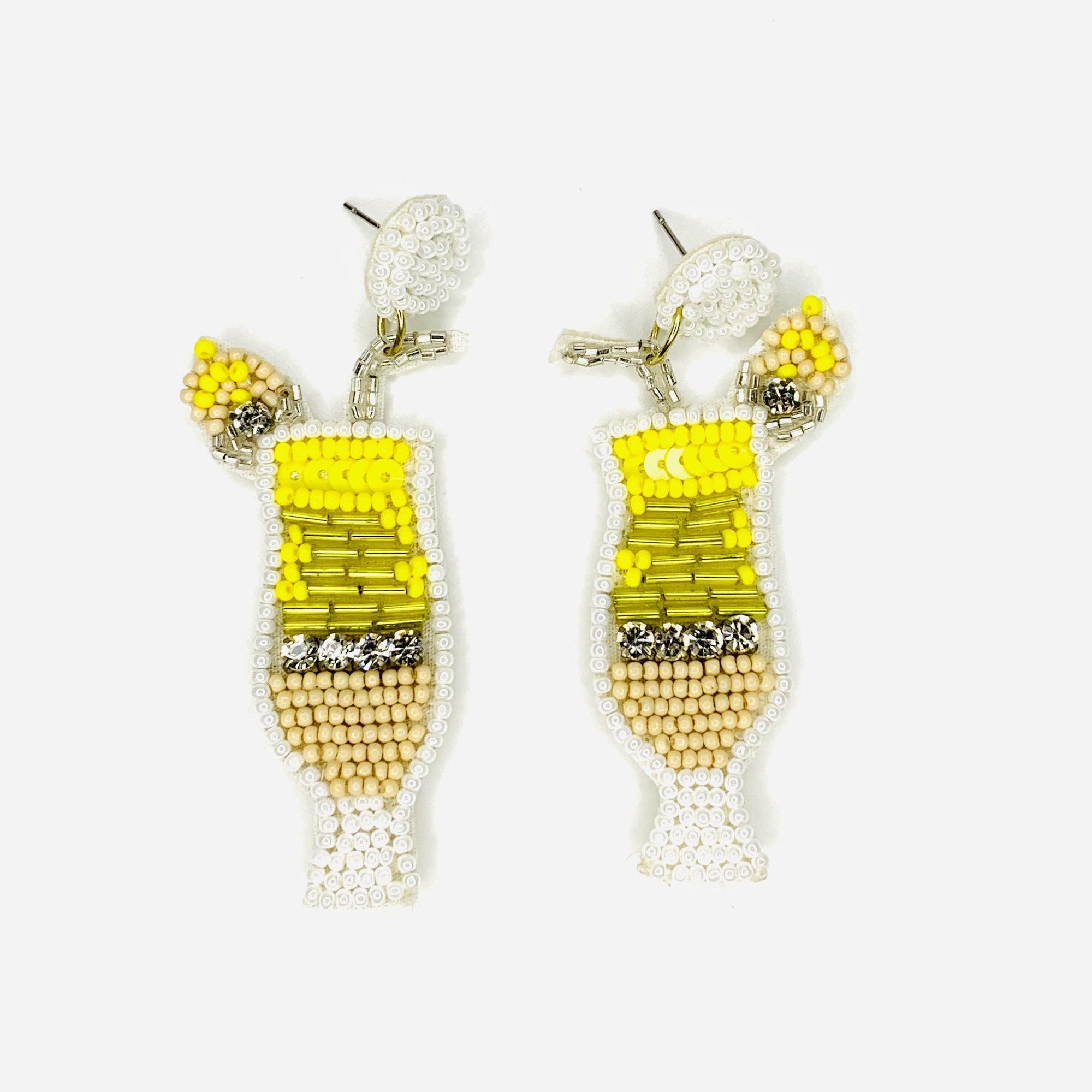 Beaded Earring, Lemon Drop Jewelry Cloie NY 