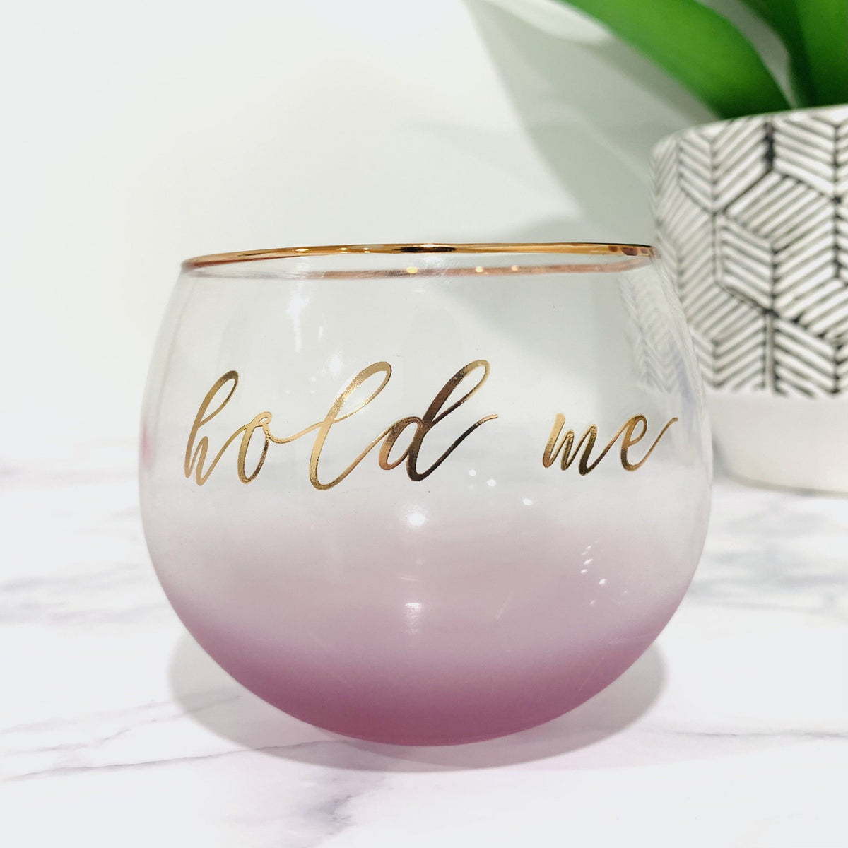 Round Wine Glass - Hold Me Slant Collection 