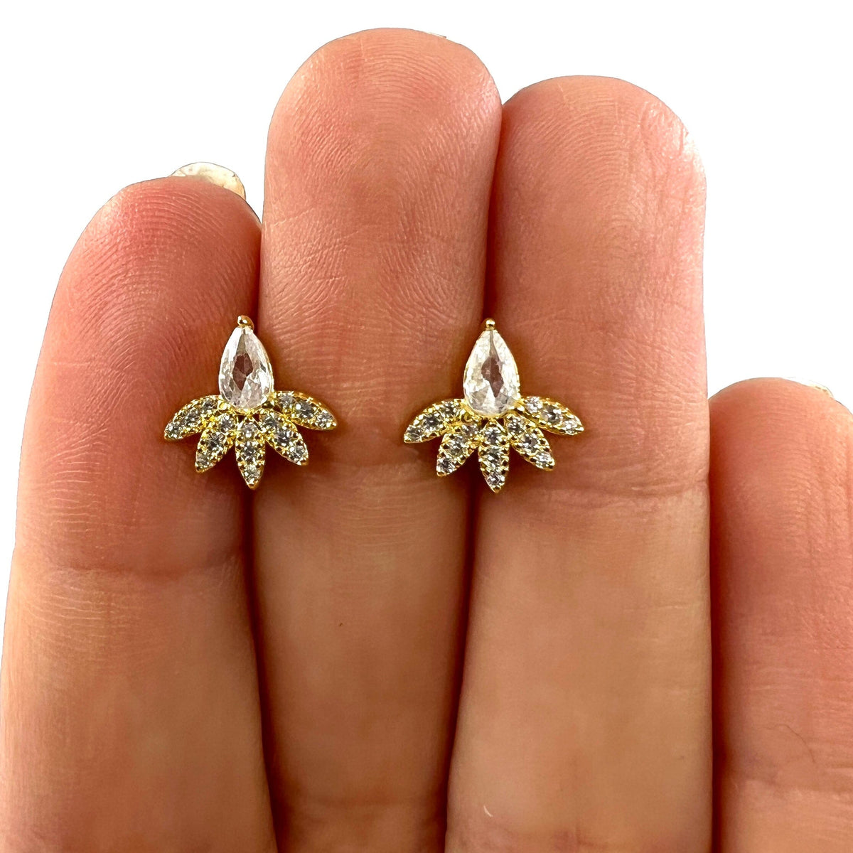 Flower Stud Earrings Jewelry Felix Z 