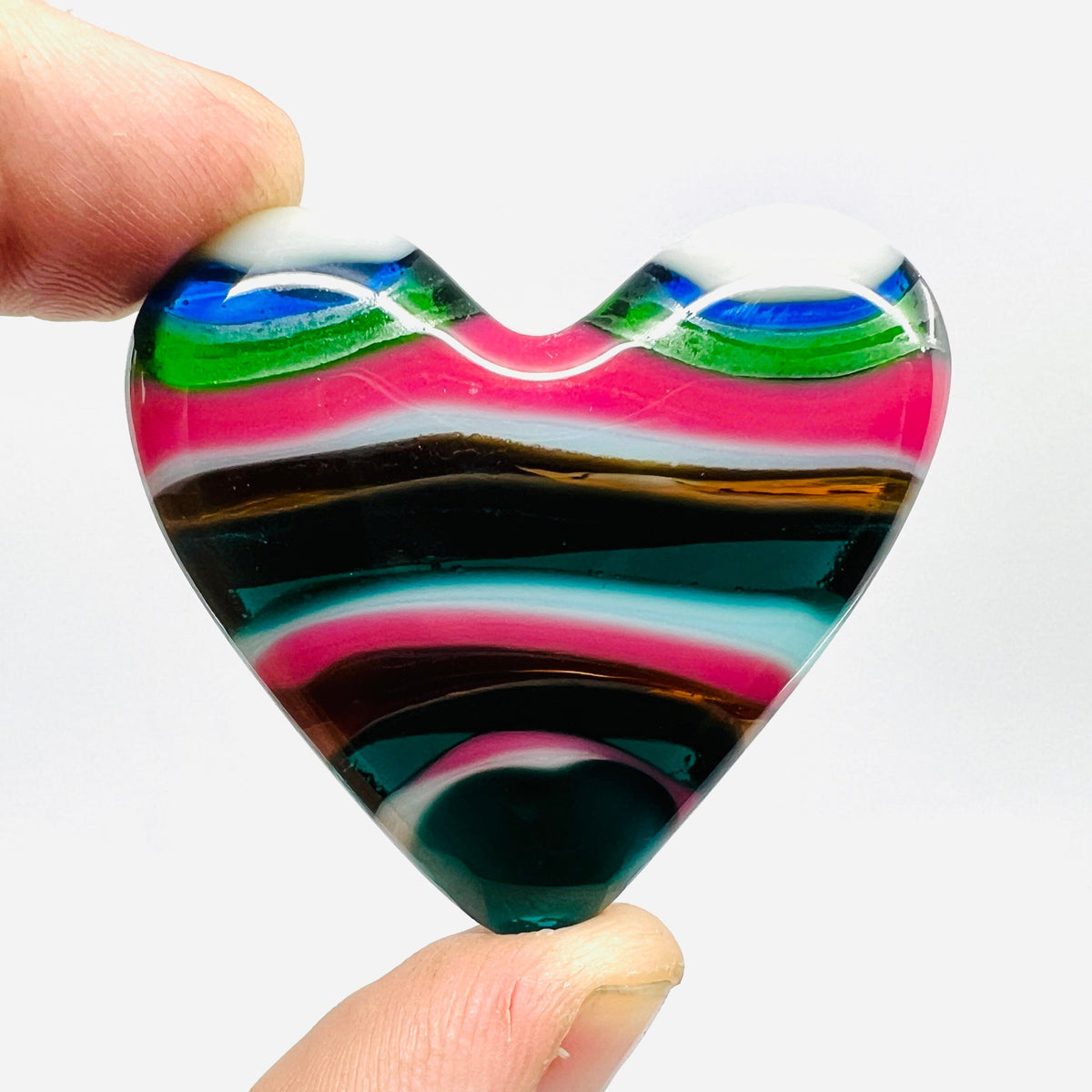 Fused Pocket Heart 175 Miniature Glimmer Glass Gifts 