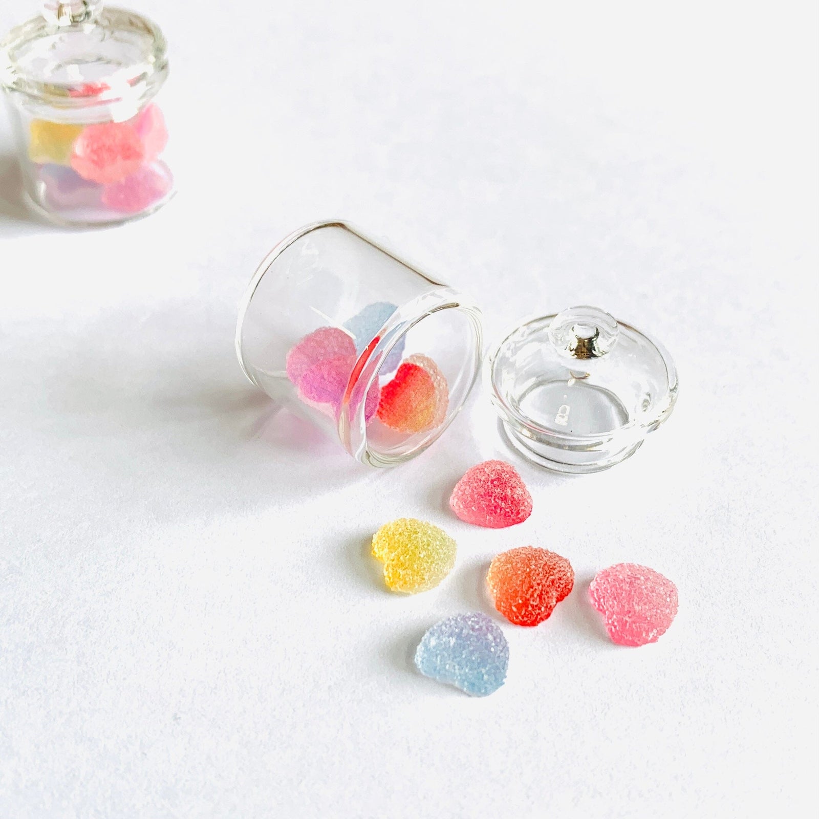 Tiniest Jar of Gumdrops, Hearts Miniature - 