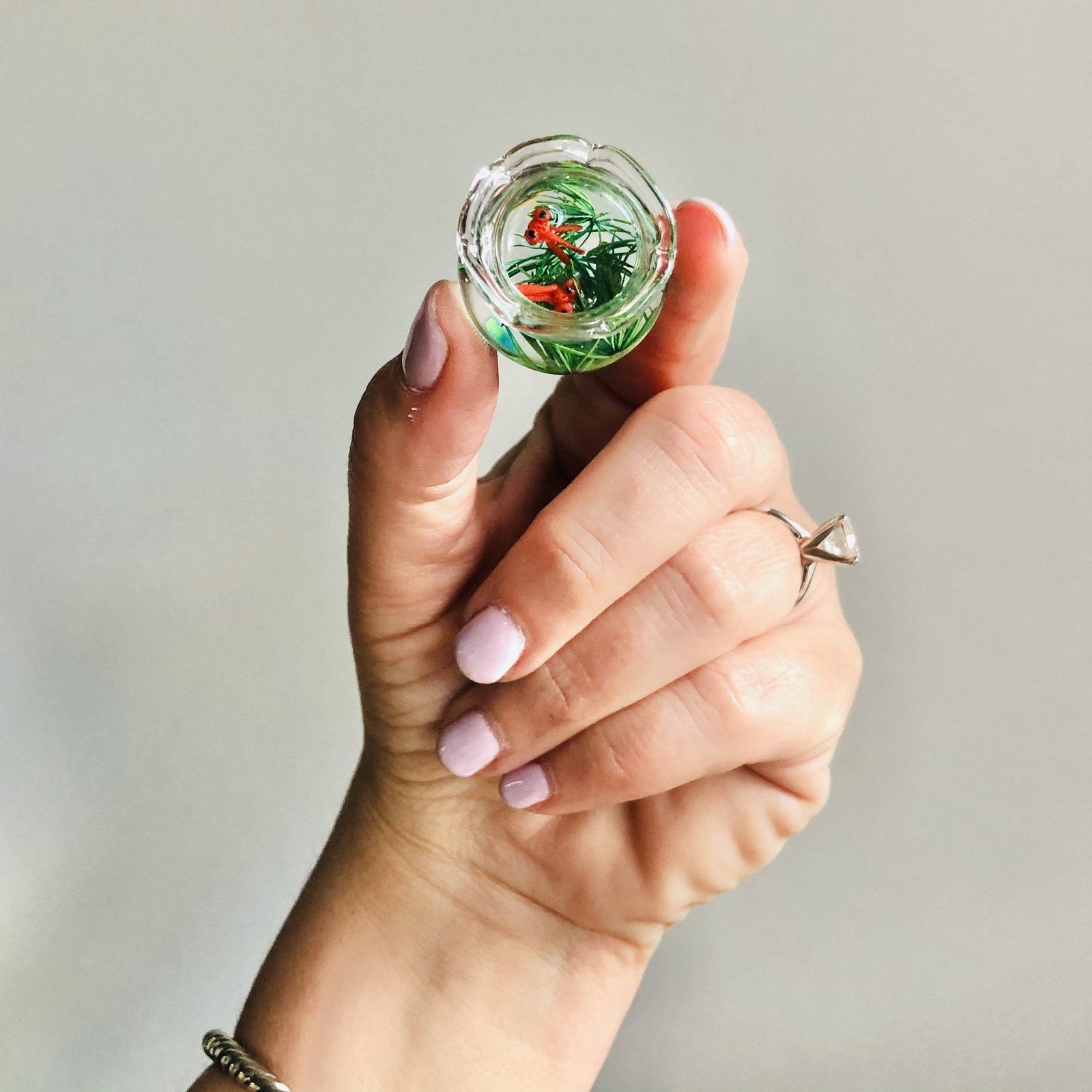 Tiny Fish Bowl Luke Adams Glass Blowing Studio 