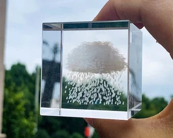 Rainy Cloud Paperweight Decor - 