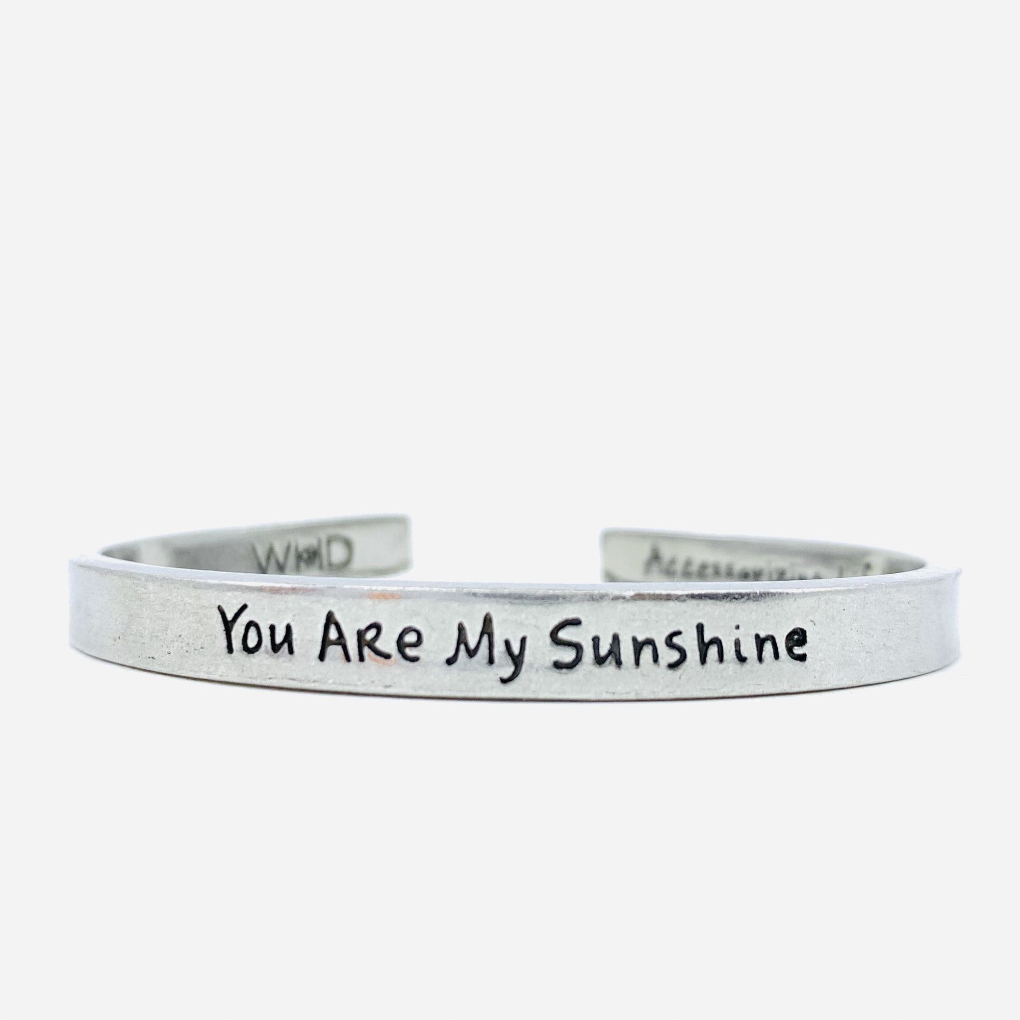 Pewter Cuff Bracelet, You Are My Sunshine Whitney Howard Designs 