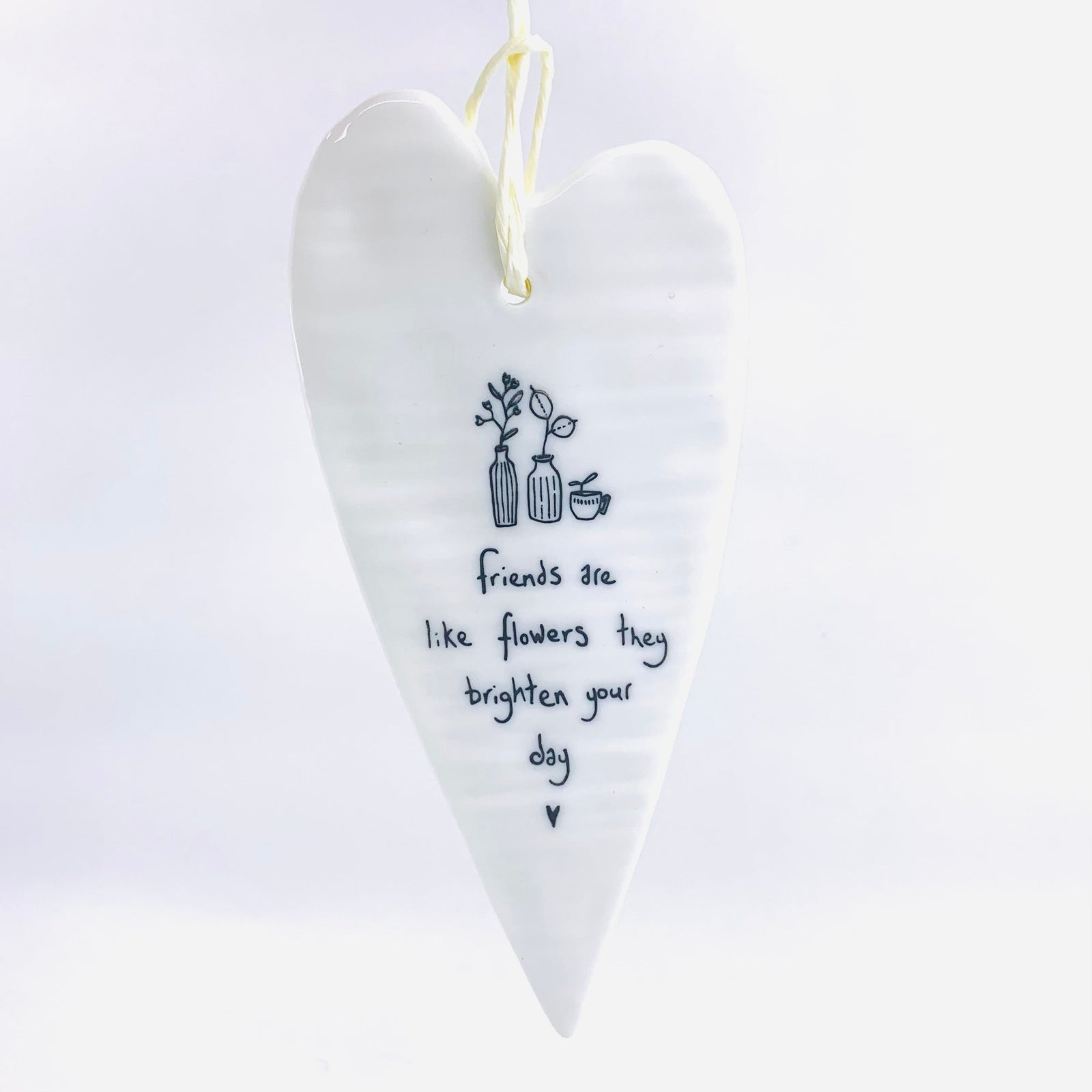 Heart Tag Ornaments Ornament East of India Every love story is beautiful but ours is my favorite 