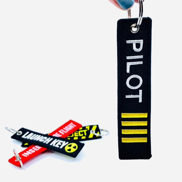 Jet 2 Keychains Jet Plane Key Chains - Luke Adams Glass Blowing Studio