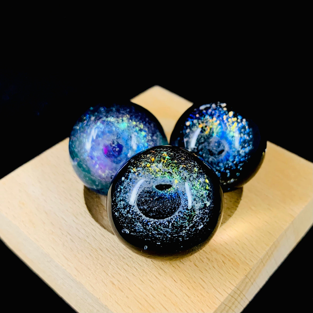 Miniature Galaxy Miniature Luke Adams Glass Blowing Studio Iridescent Vortex 