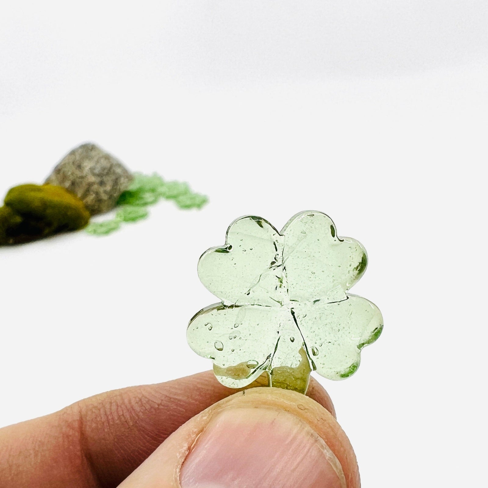 Lucky Glass Pocket Clover, Mint Miniature - 