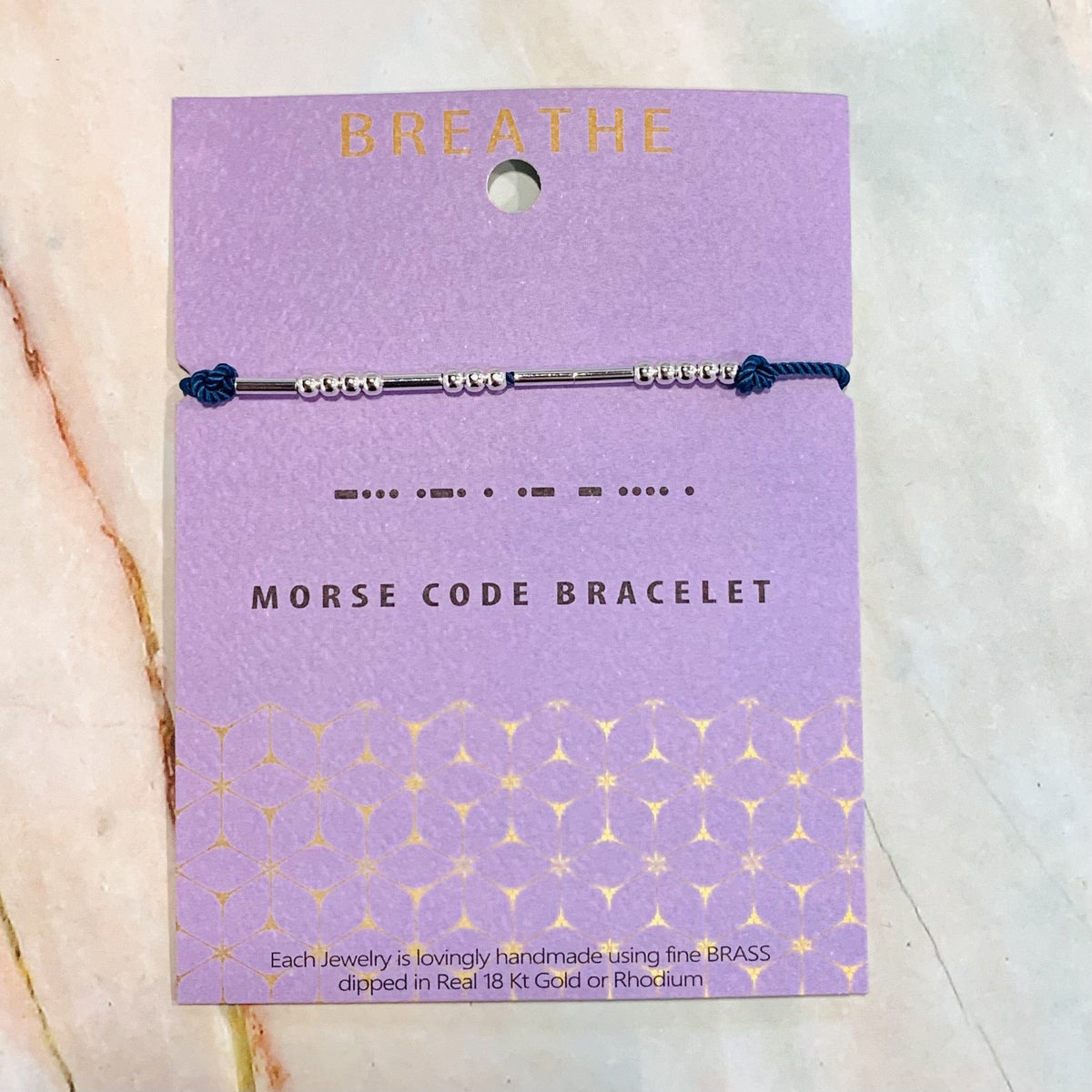 Morse Code Bracelet Lauren-Spencer Breathe 