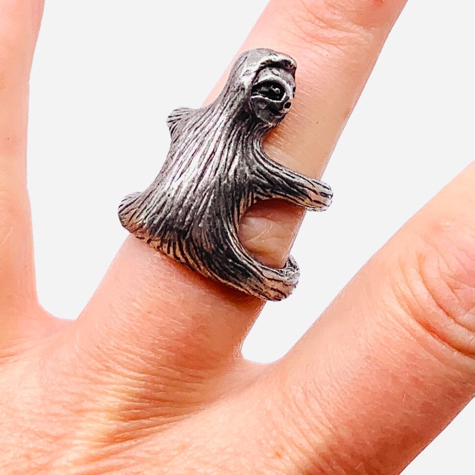 "Live Life like a Sloth" Hug Ring Miniature GANZ 