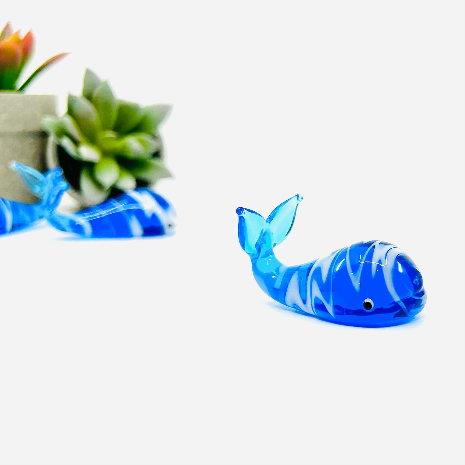 Glass Whale Decor Chesapeake Bay 