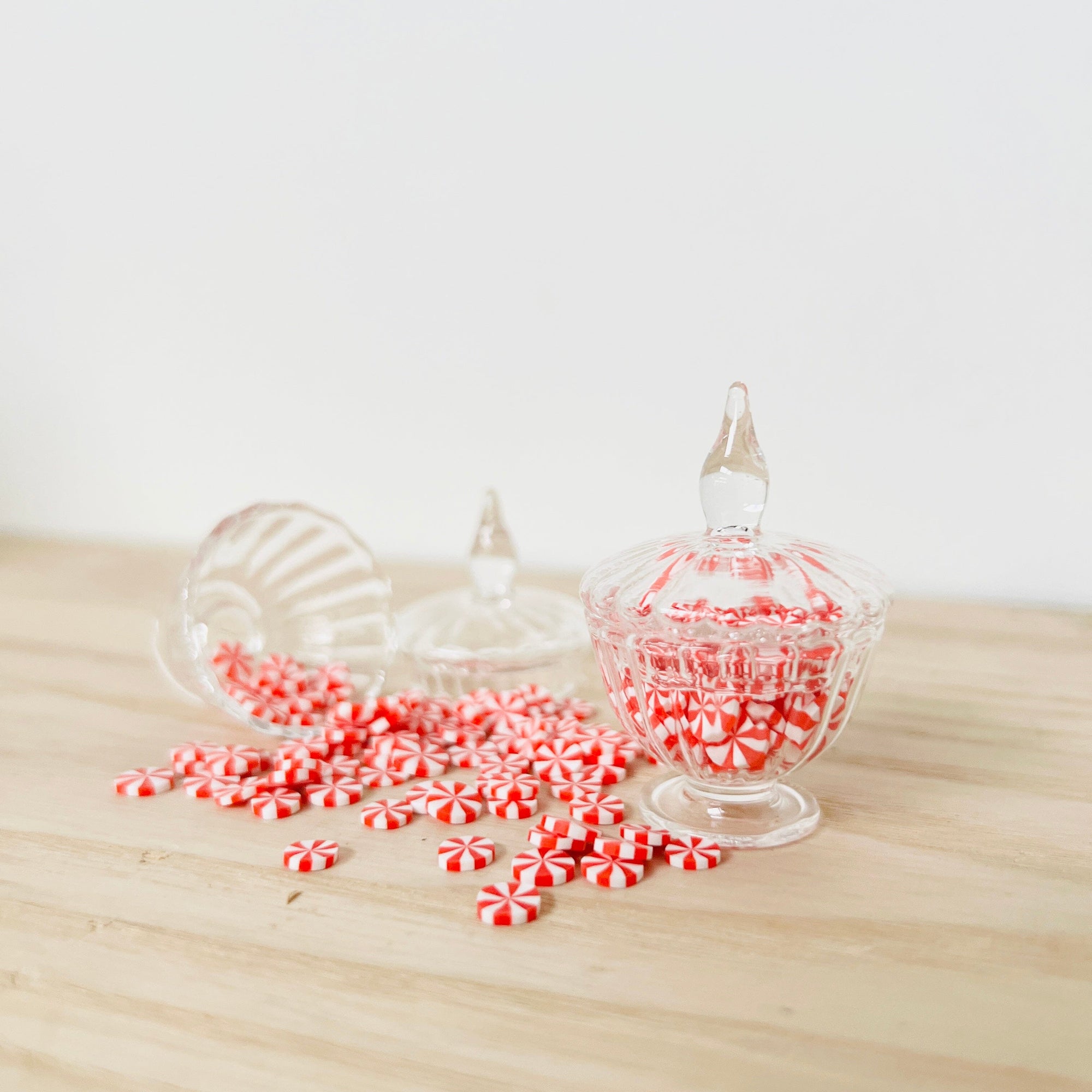 Nana's Tiniest Glass Candy Dish, Peppermint Miniature - 