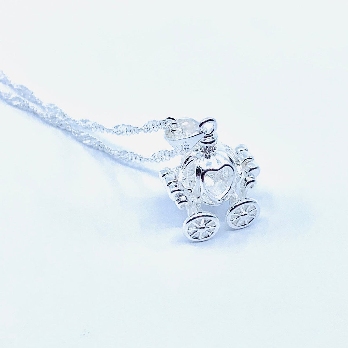 Cinderella Carriage Necklace Jewelry - 