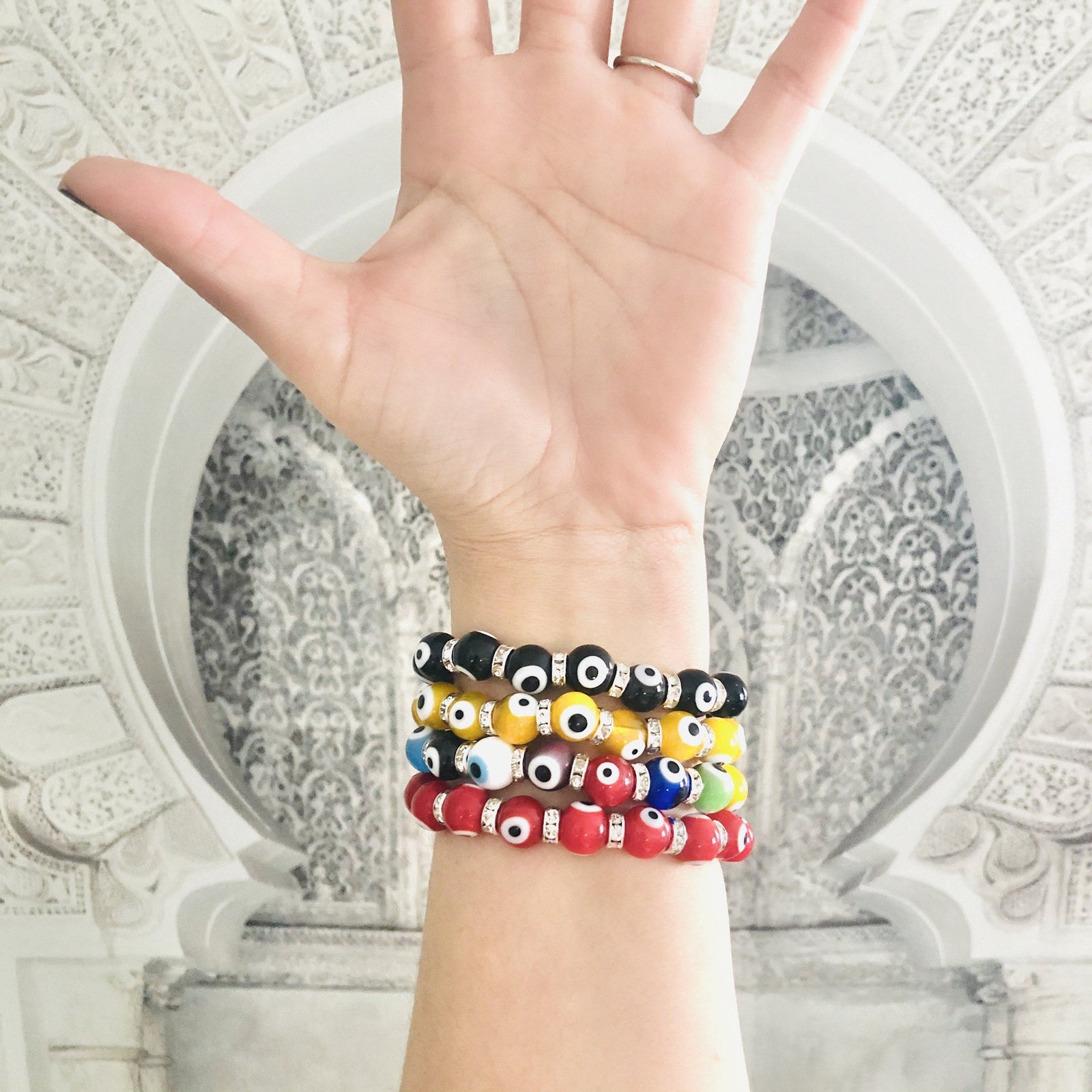 Evil Eye Bracelet Luke Adams Glass Blowing Studio 