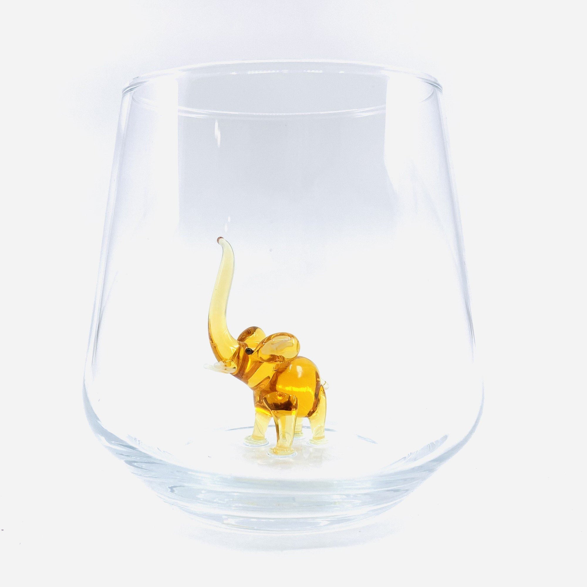 Tiny Animal Drinking Glass - Elephant MiniZoo 