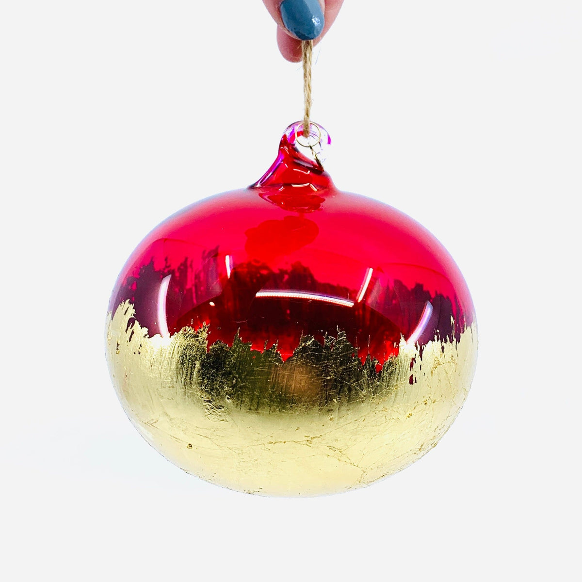 Rainbow Gold Dipped Orb Ornament One Hundred 80 Degrees H 