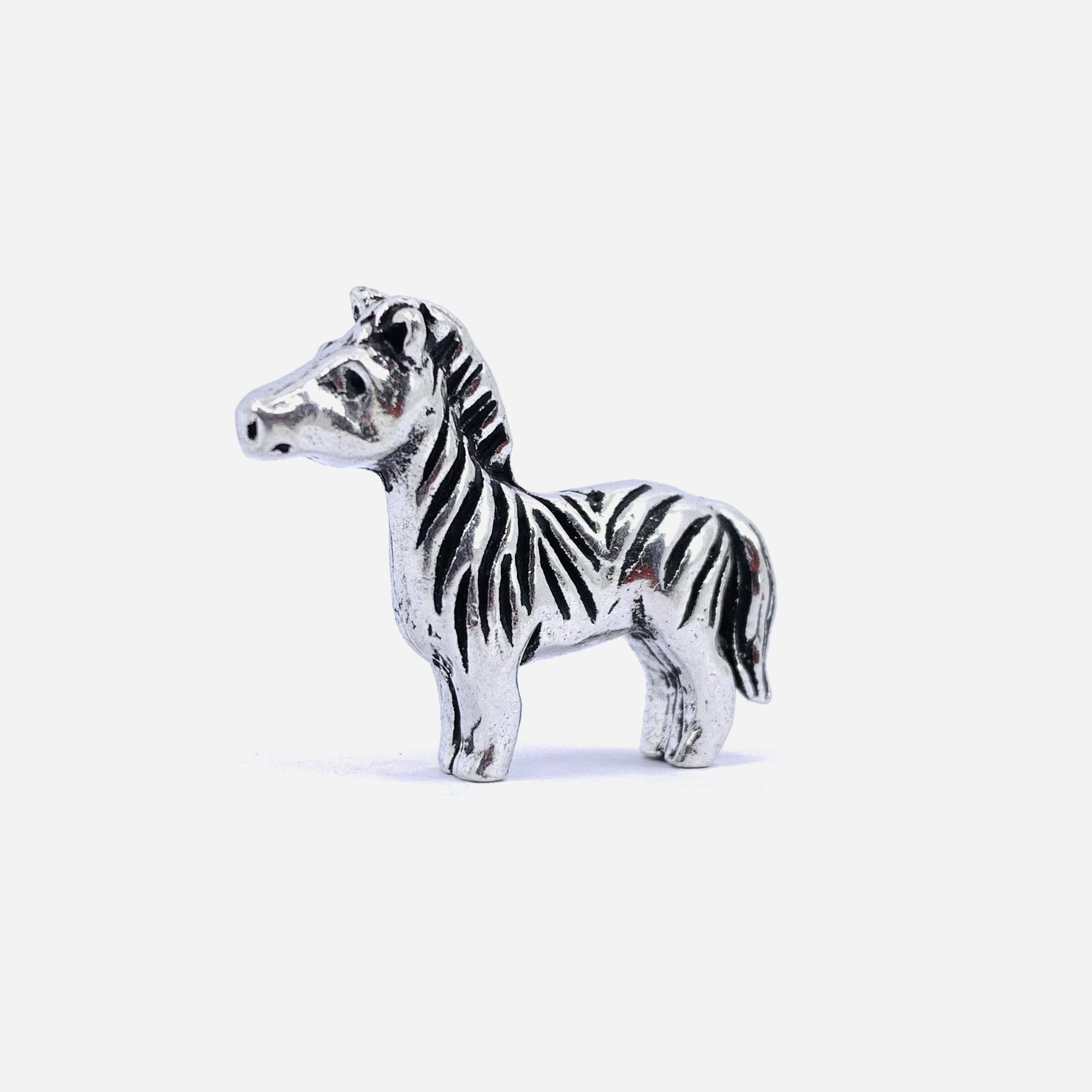 Miniature Pewter Figurine, Zebra Basic Spirit 