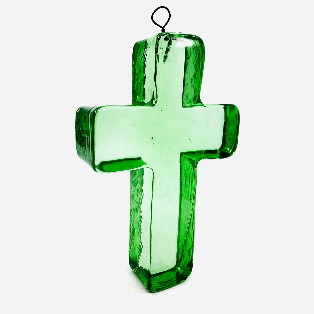 Recycled Glass Hanging Cross Decor Creative Co-Op 