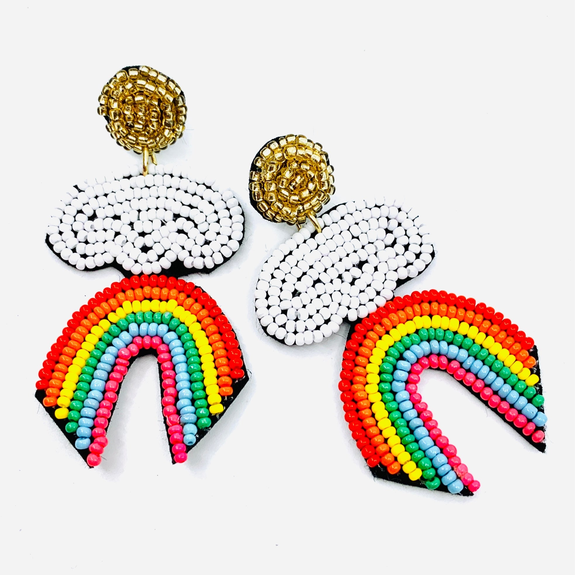 Beaded Earring, Rainbow Jewelry Cloie NY 