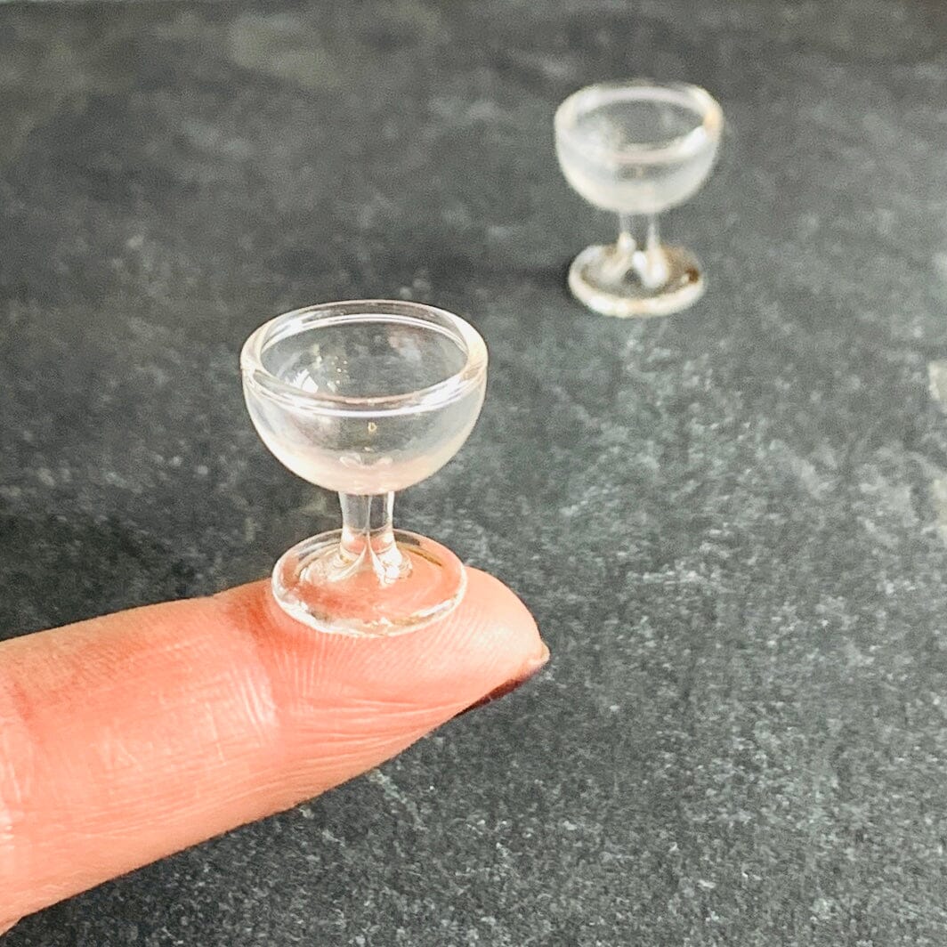 Tiny Glass Goblet Miniature - 