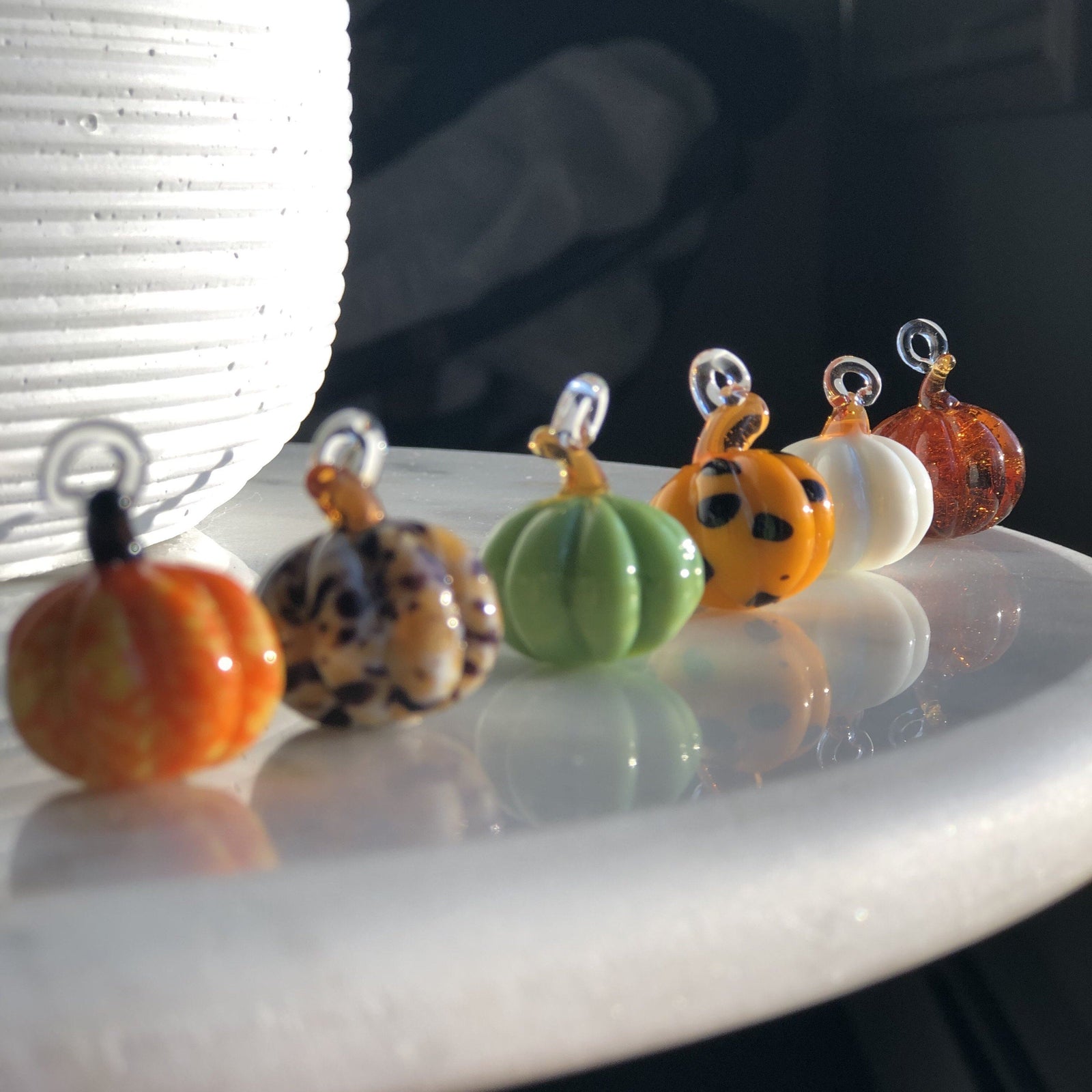Even Tinier Tiniest Glass Pumpkin Luke Adams Glass Blowing Studio 
