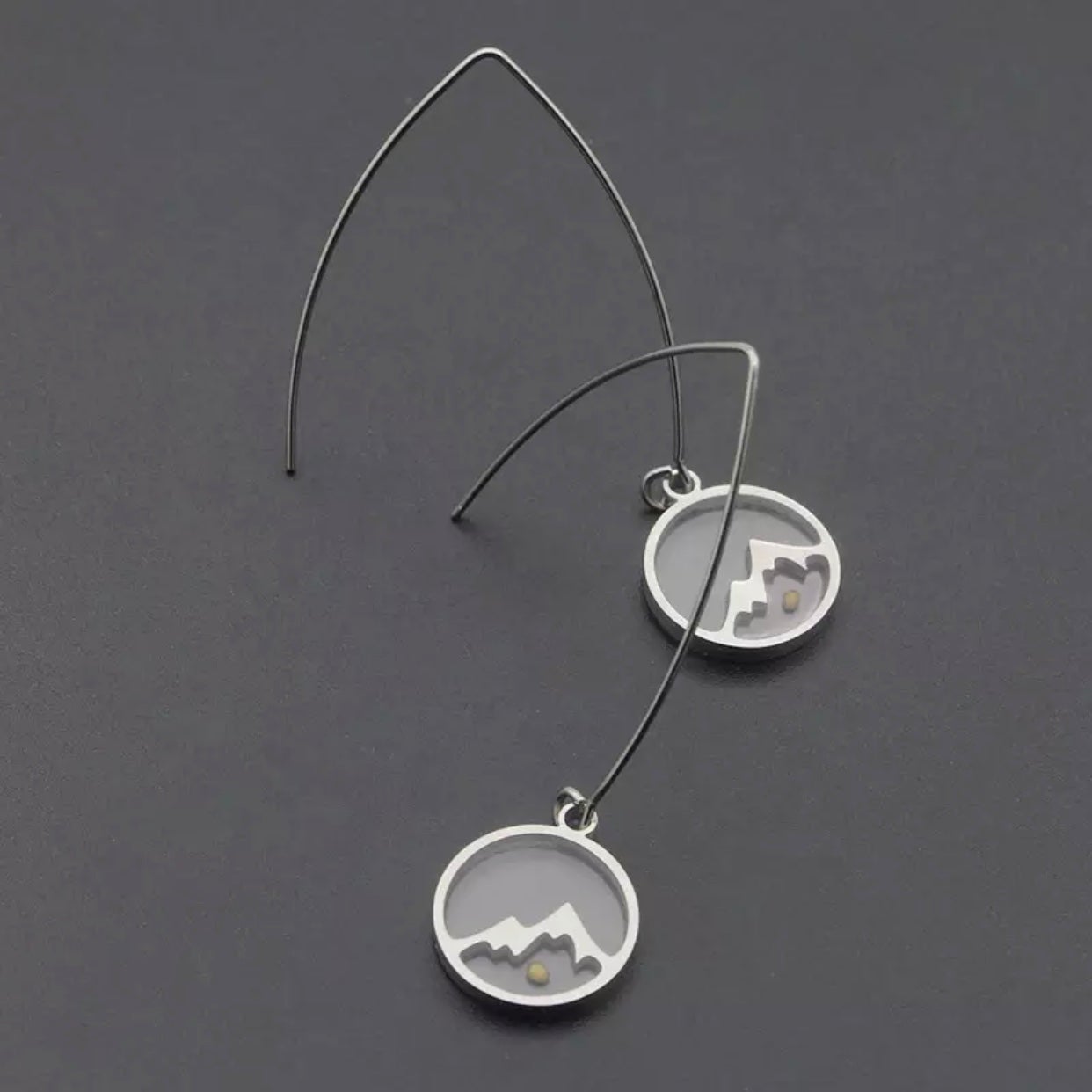 Faith Can Move Mountains, Earrings Jewelry Luke Adams Glass Blowing Studio 