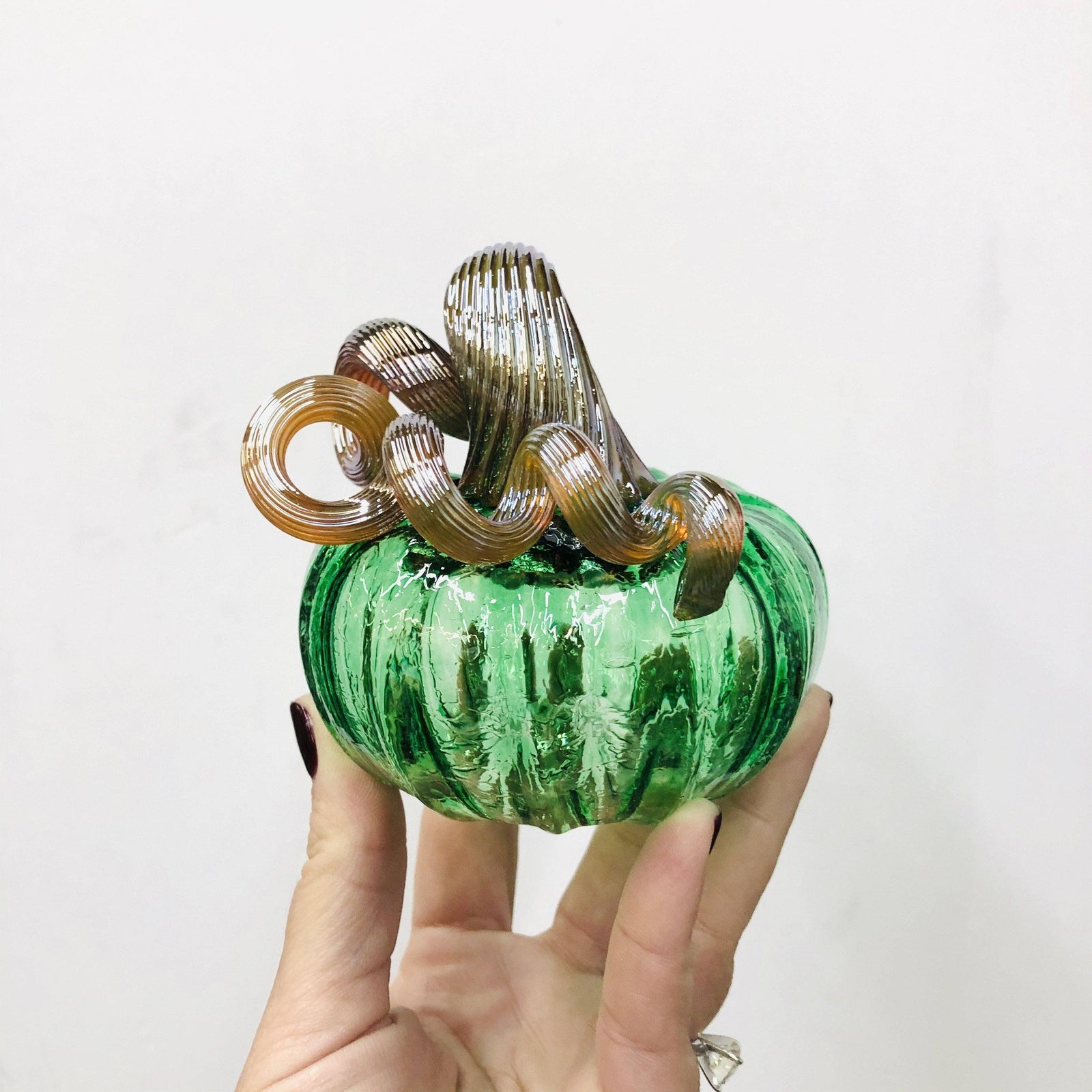 May Birthstone Pumpkin Birthstone Luke Adams Glass Blowing Studio 