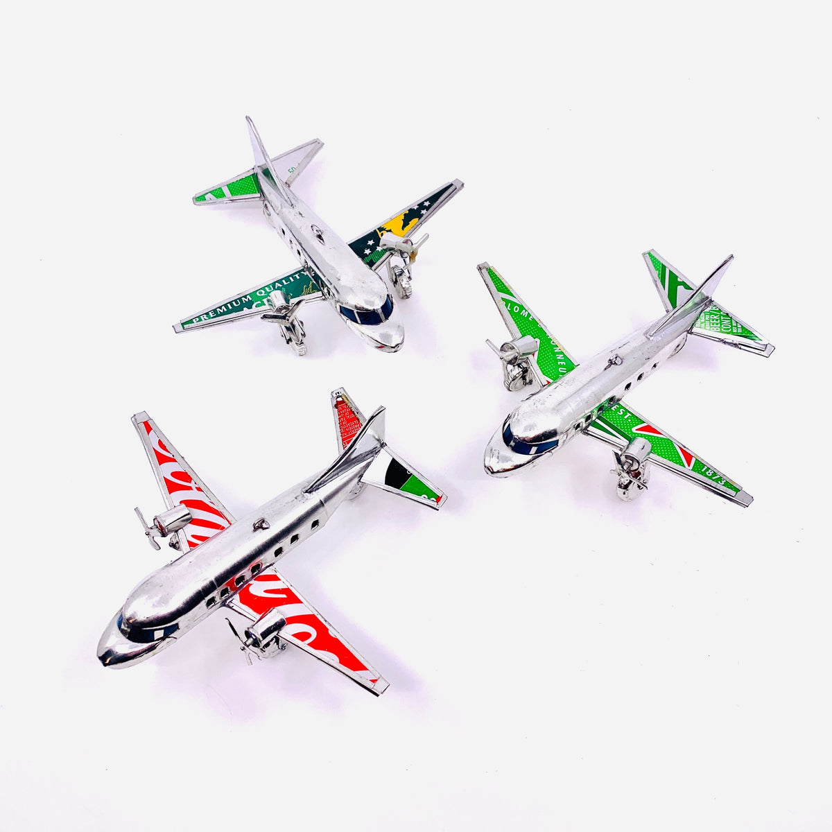 Recycled Aluminum Airplanes Miniature The East Africa Co. 