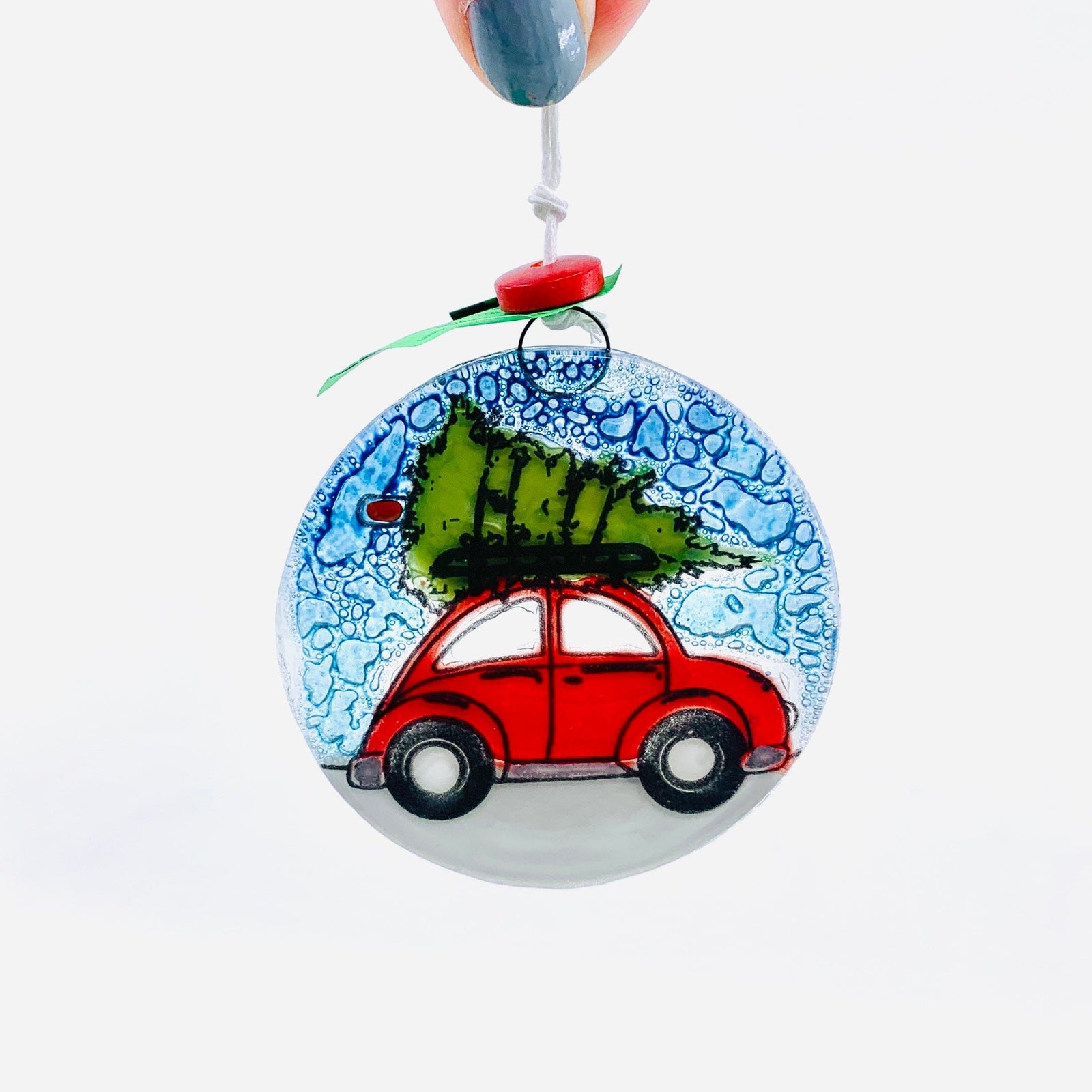 Fair Trade Ornament 168 Xmas tree on Beetle Ornament Pam Peana 