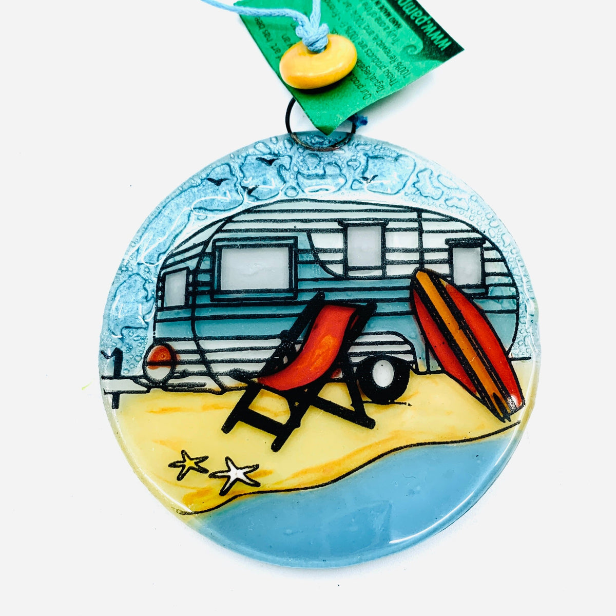 Fair Trade Ornament 70 Beach Camper Ornament Pam Peana 