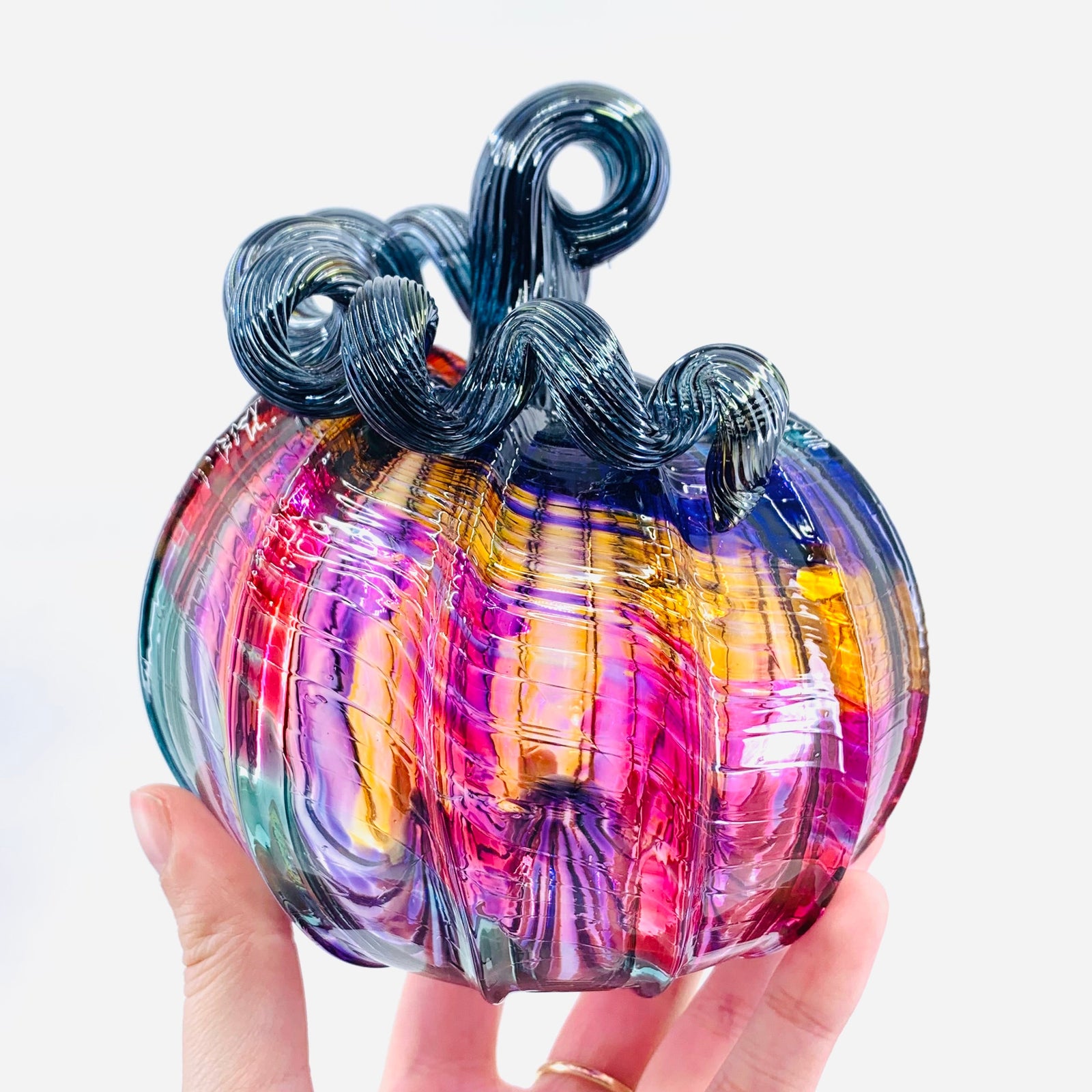 Unicorn Pumpkin Pumpkin Luke Adams Glass Blowing Studio 