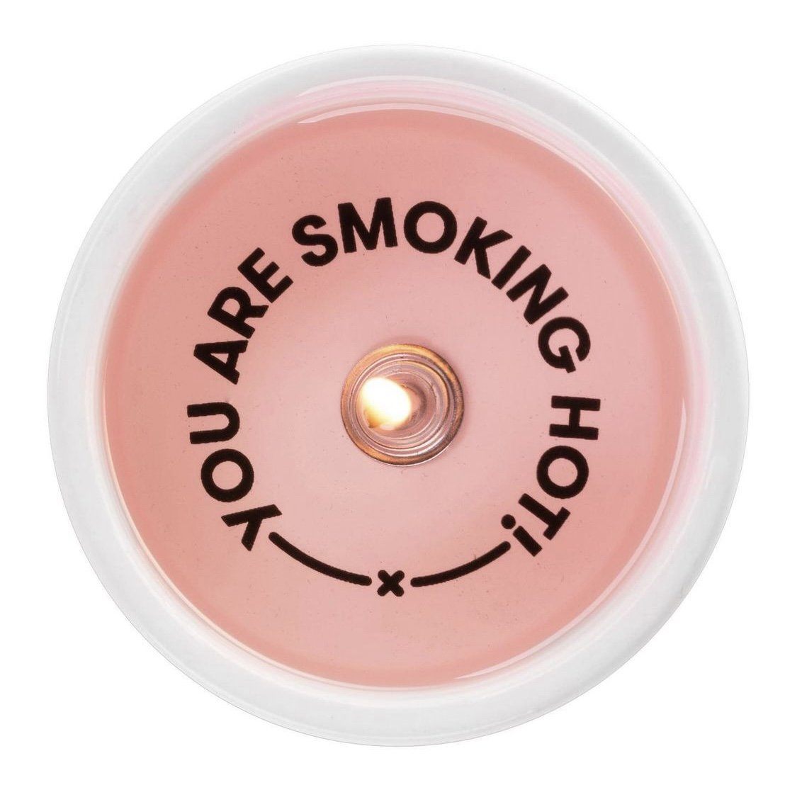 Secret Message Candle Decor Luke Adams Glass Blowing Studio You Are Smoking Hot 