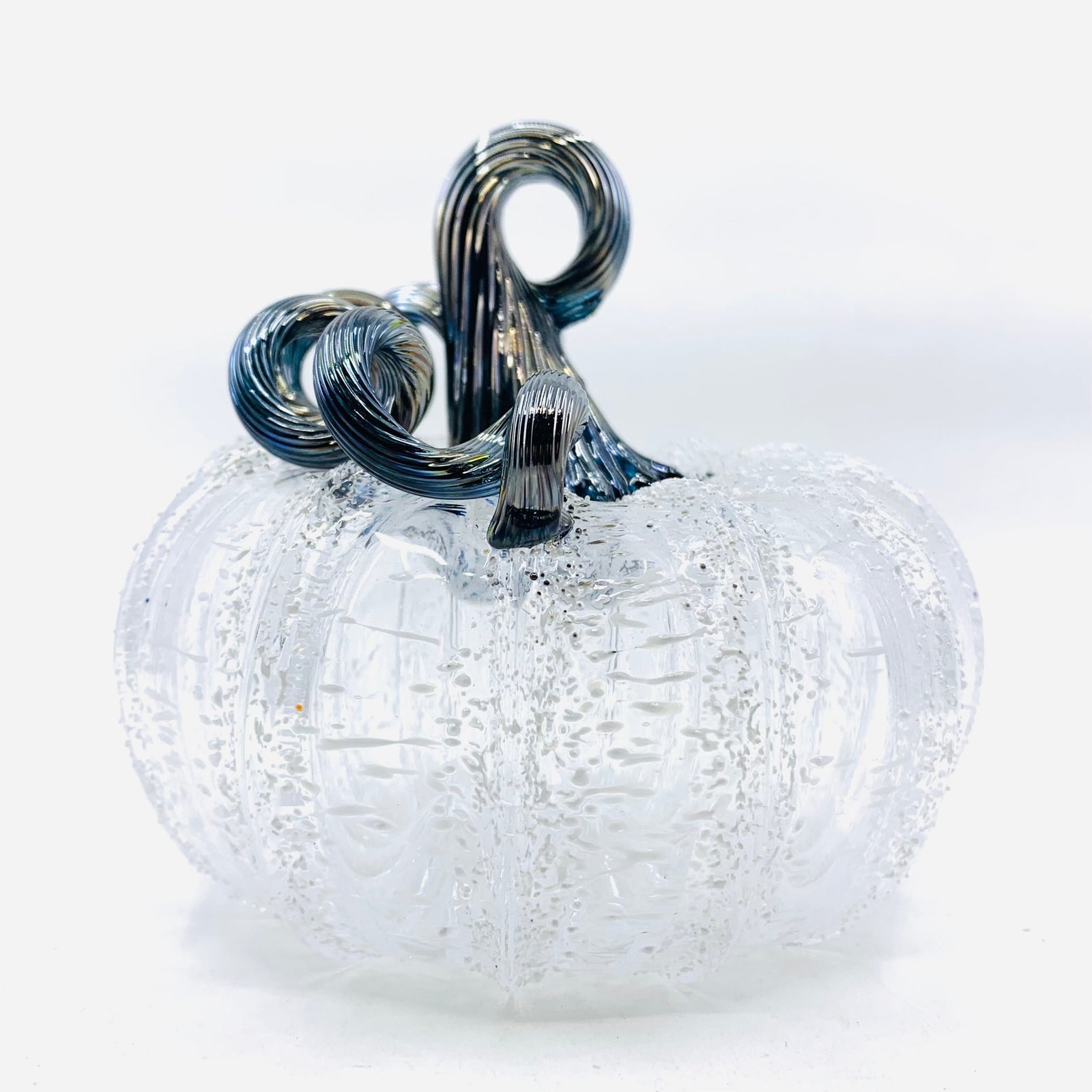 *FREE SHIPPING* Icicle Pumpkin Pumpkin Luke Adams Glass Blowing Studio 
