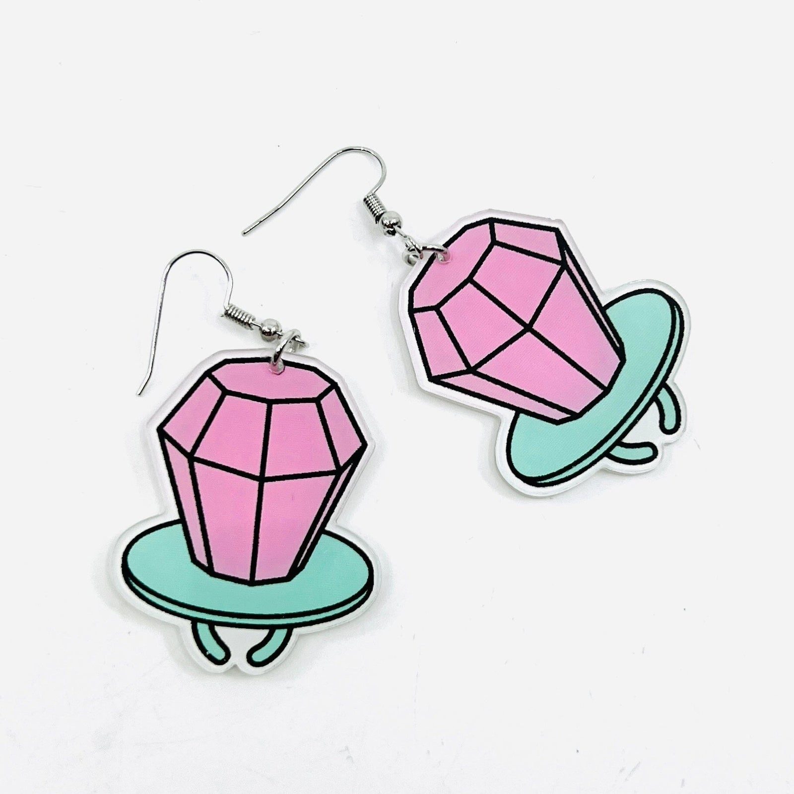 Acrylic Earrings, Ring Pop Jewelry - 