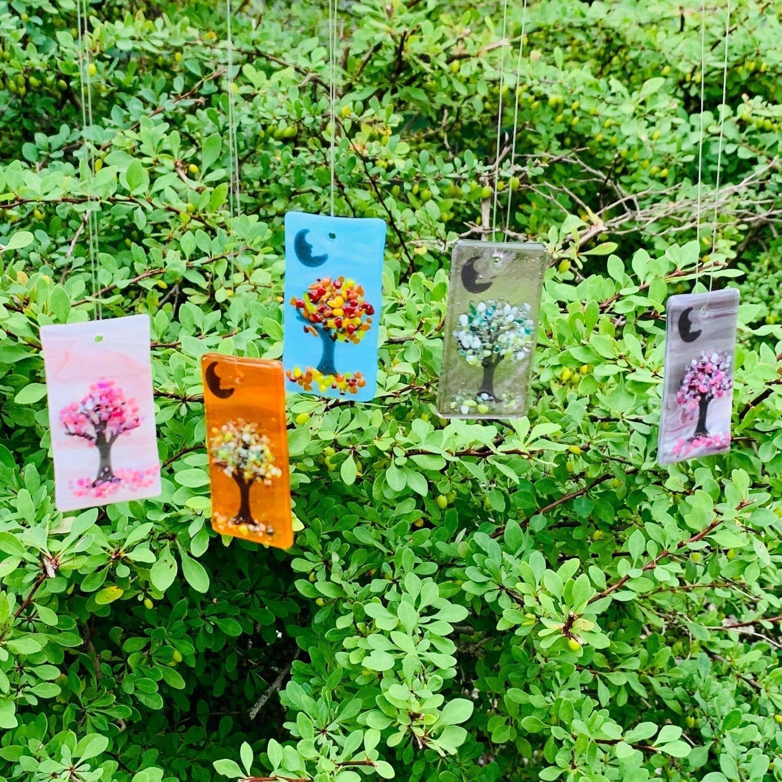 Fused Glass Tree of Life Suncatcher 1 Ornament Glimmer Glass Gifts 