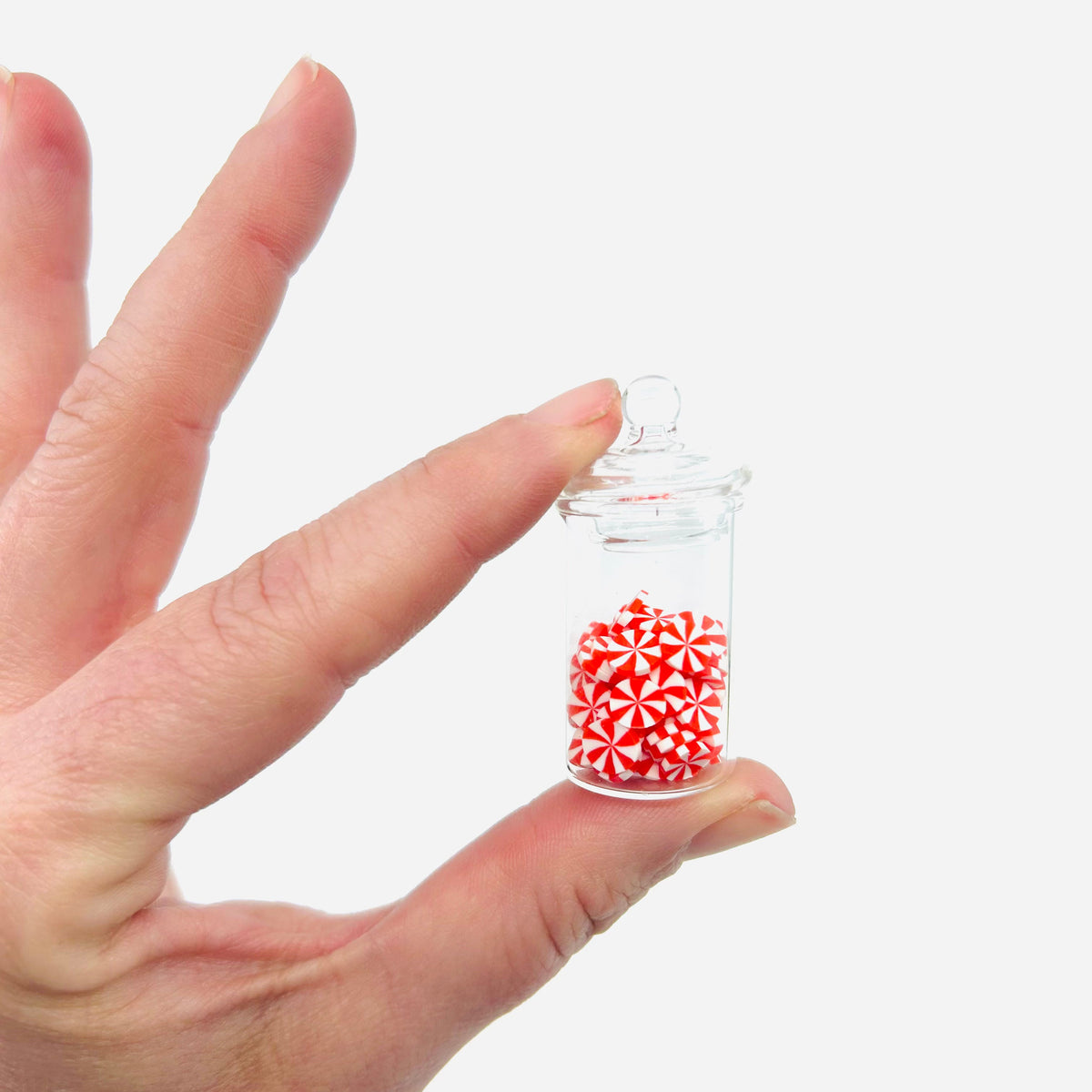 Tiniest Glass Jar of Peppermints Miniature - 