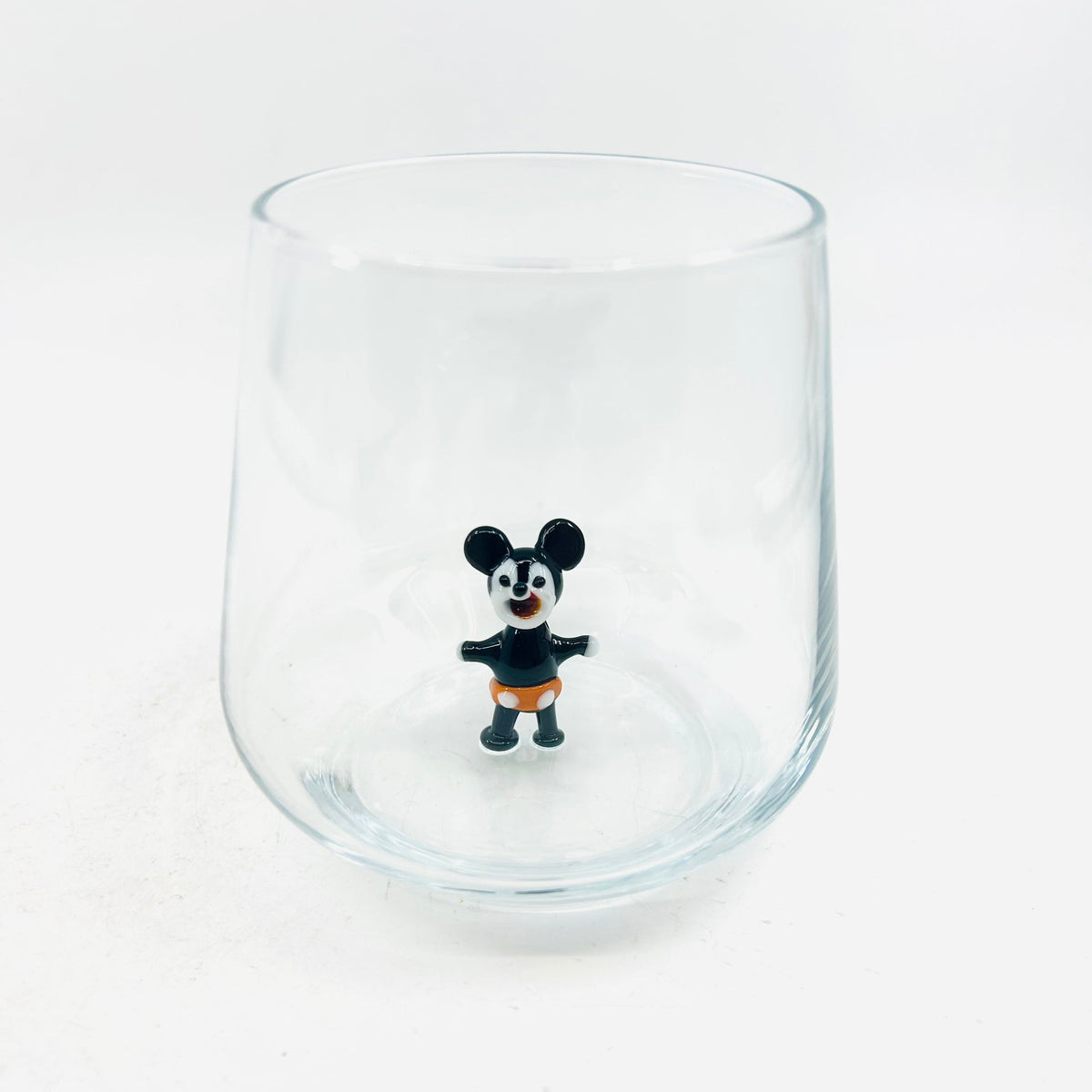 Tiny Animal Wine Glass, Ricky Mouse Decor MiniZoo 