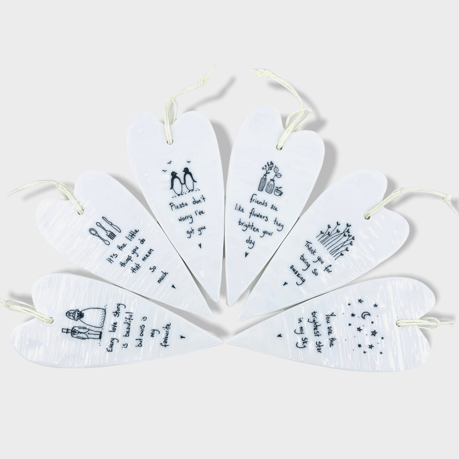 Heart Tag Ornaments Ornament East of India 