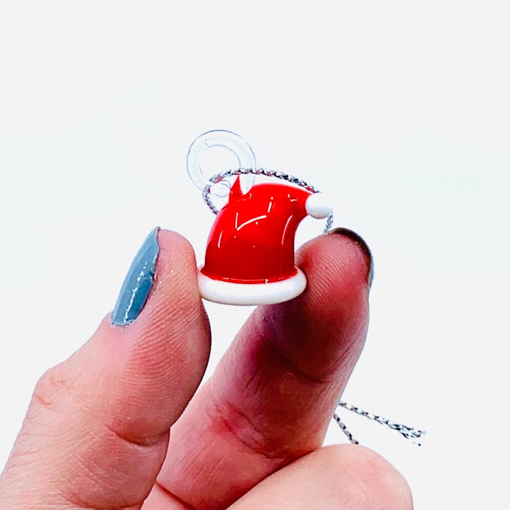 Tiny Santa Hat Ornament Miniature - 