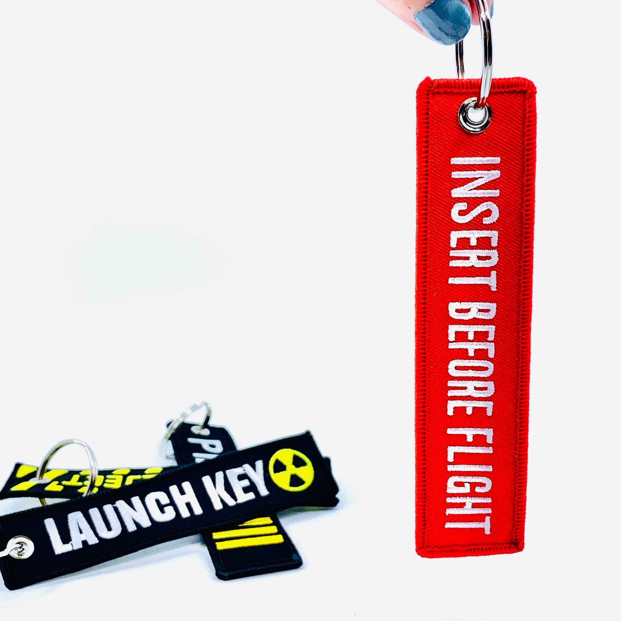 Jet 2 Keychains Jet Plane Keychains - Luke Adams Glass Blowing Studio