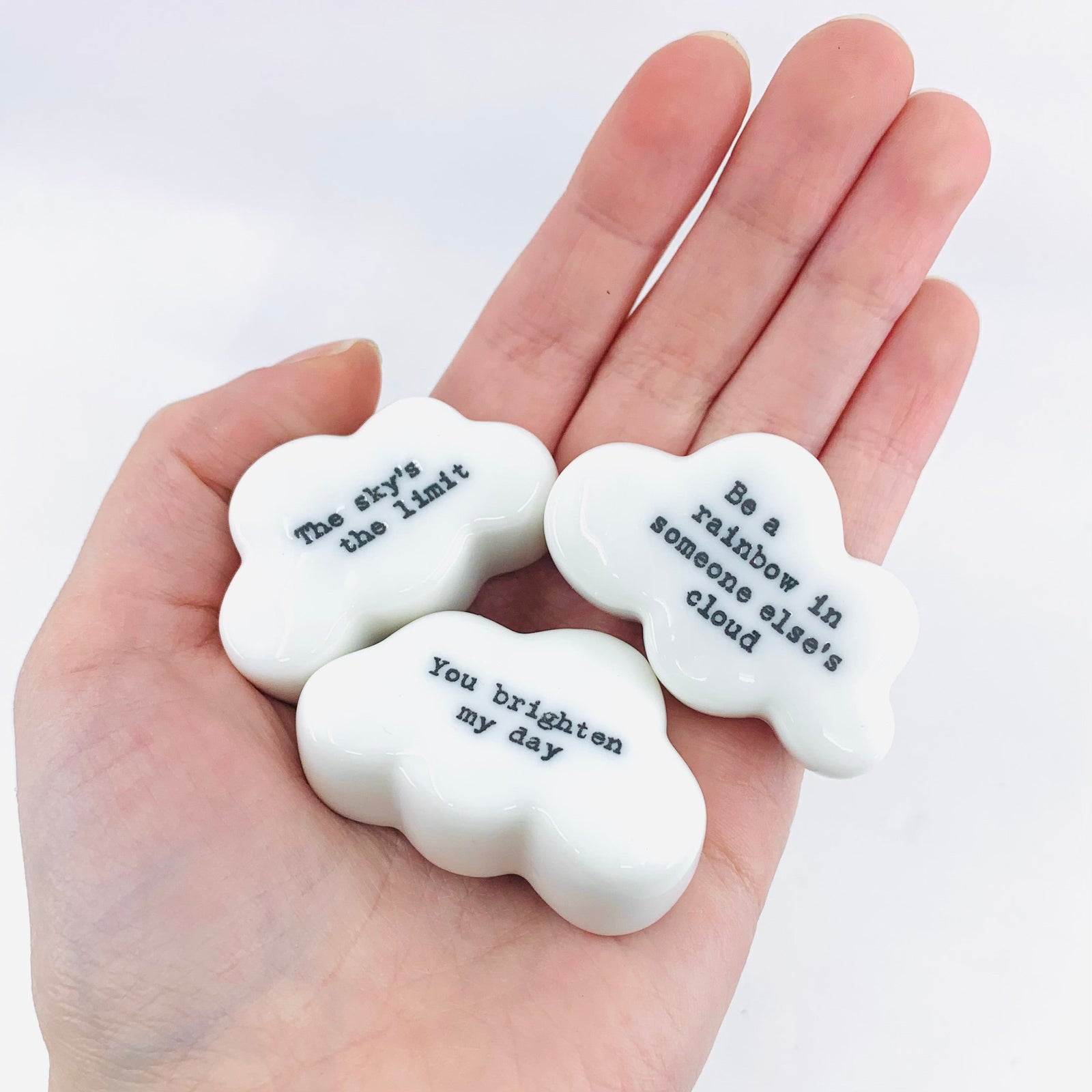 Little Porcelain Cloud Figures Miniature East of India 