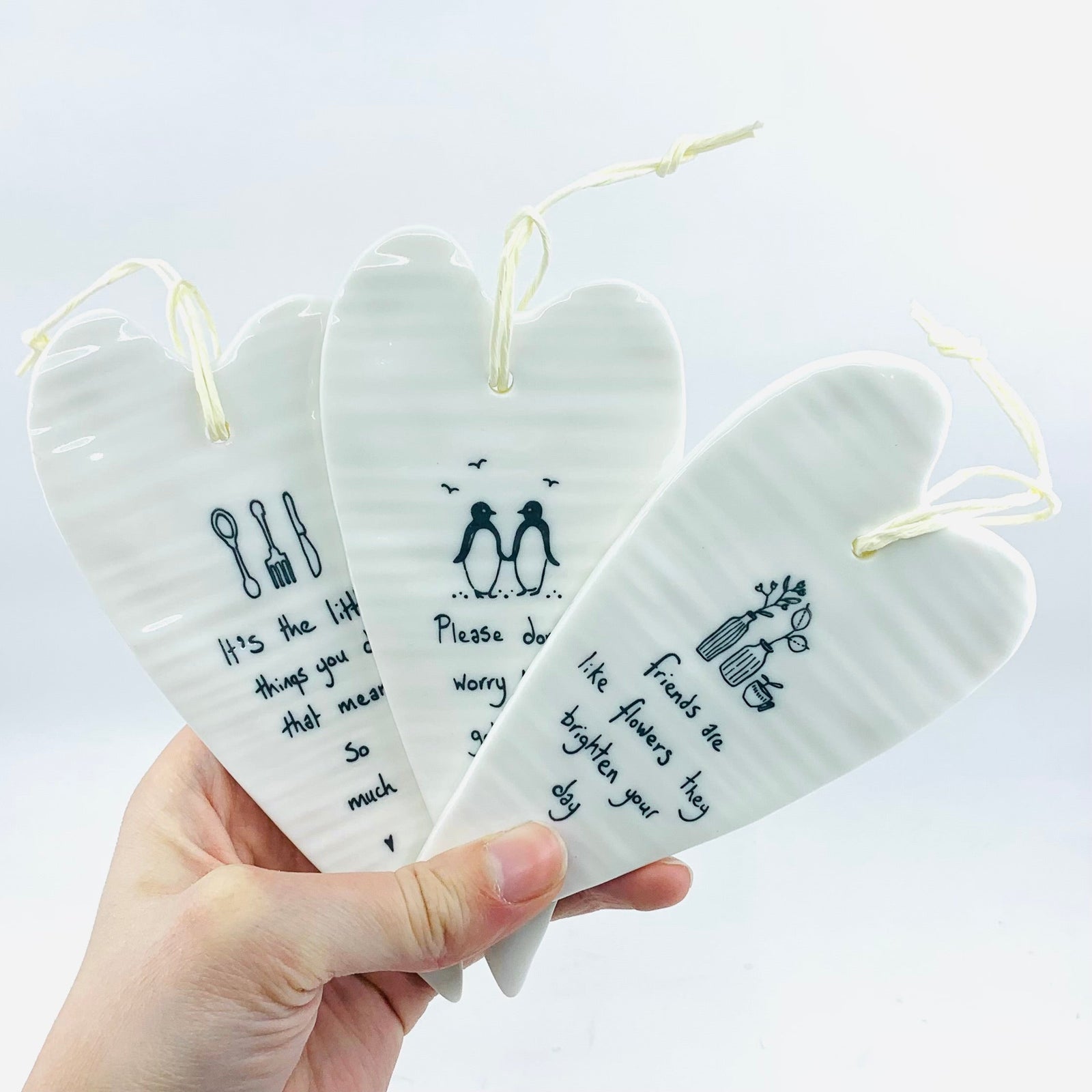 Heart Tag Ornaments Ornament East of India 