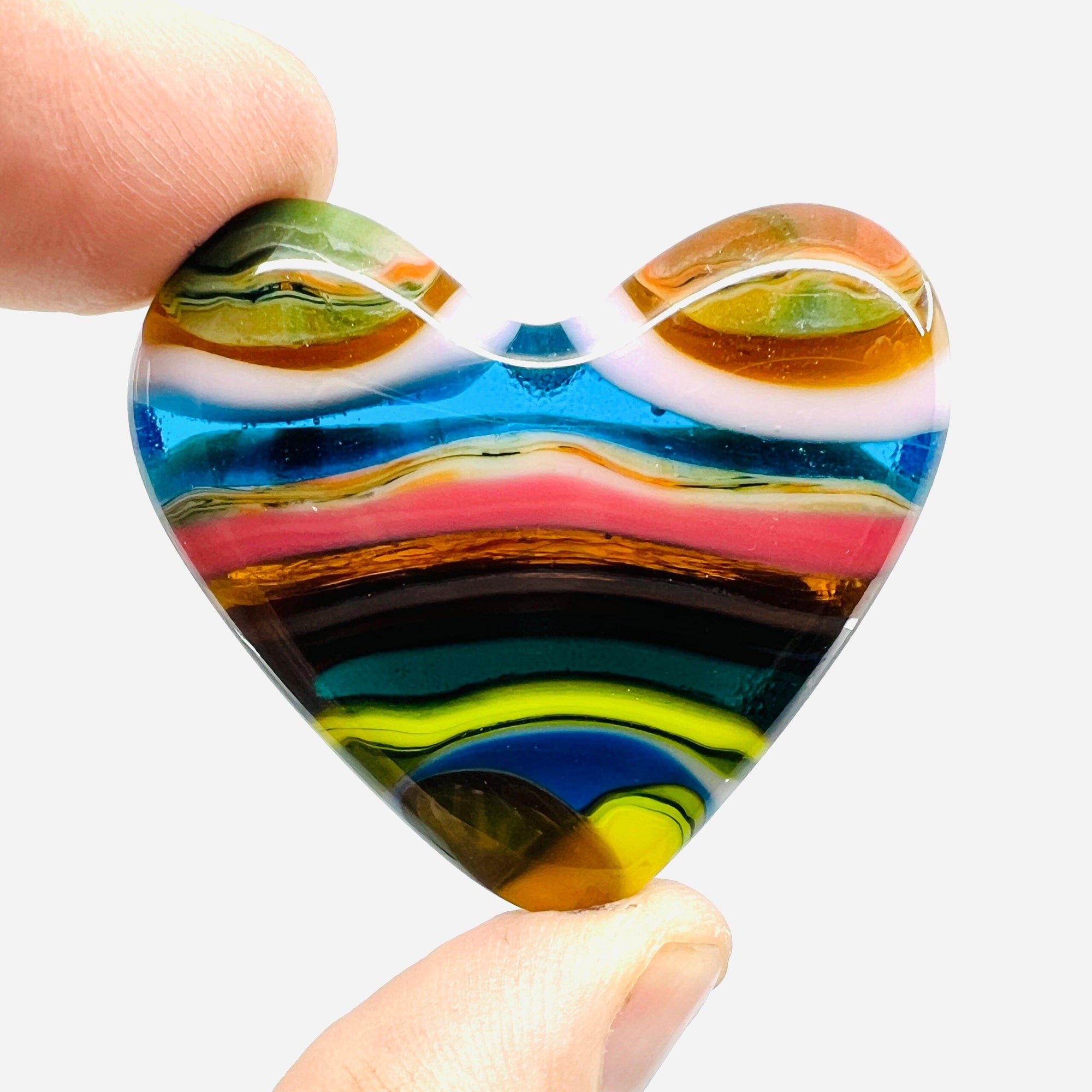 Fused Pocket Heart 199 Miniature Glimmer Glass Gifts 
