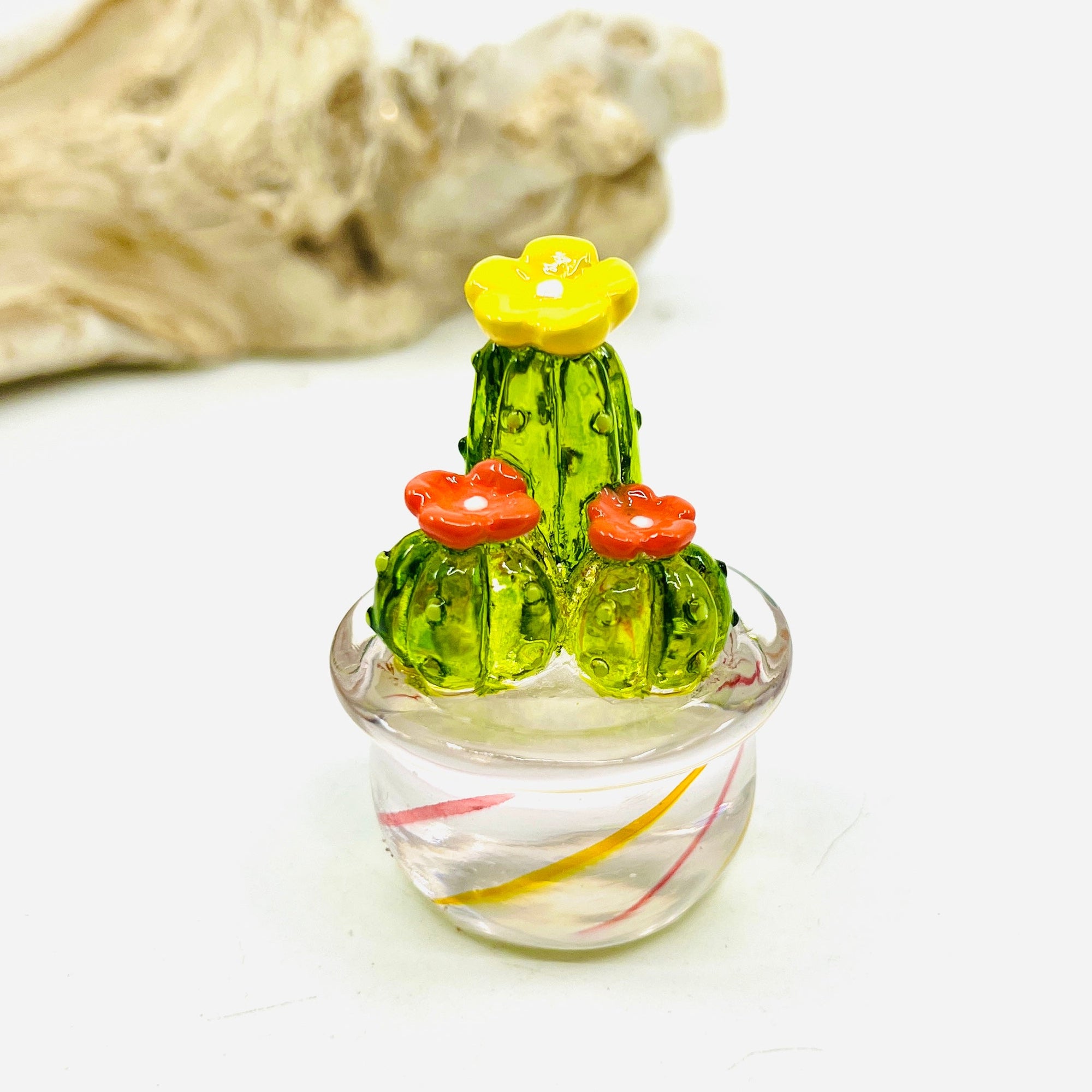 Glass Cactus Citrus Miniature - 